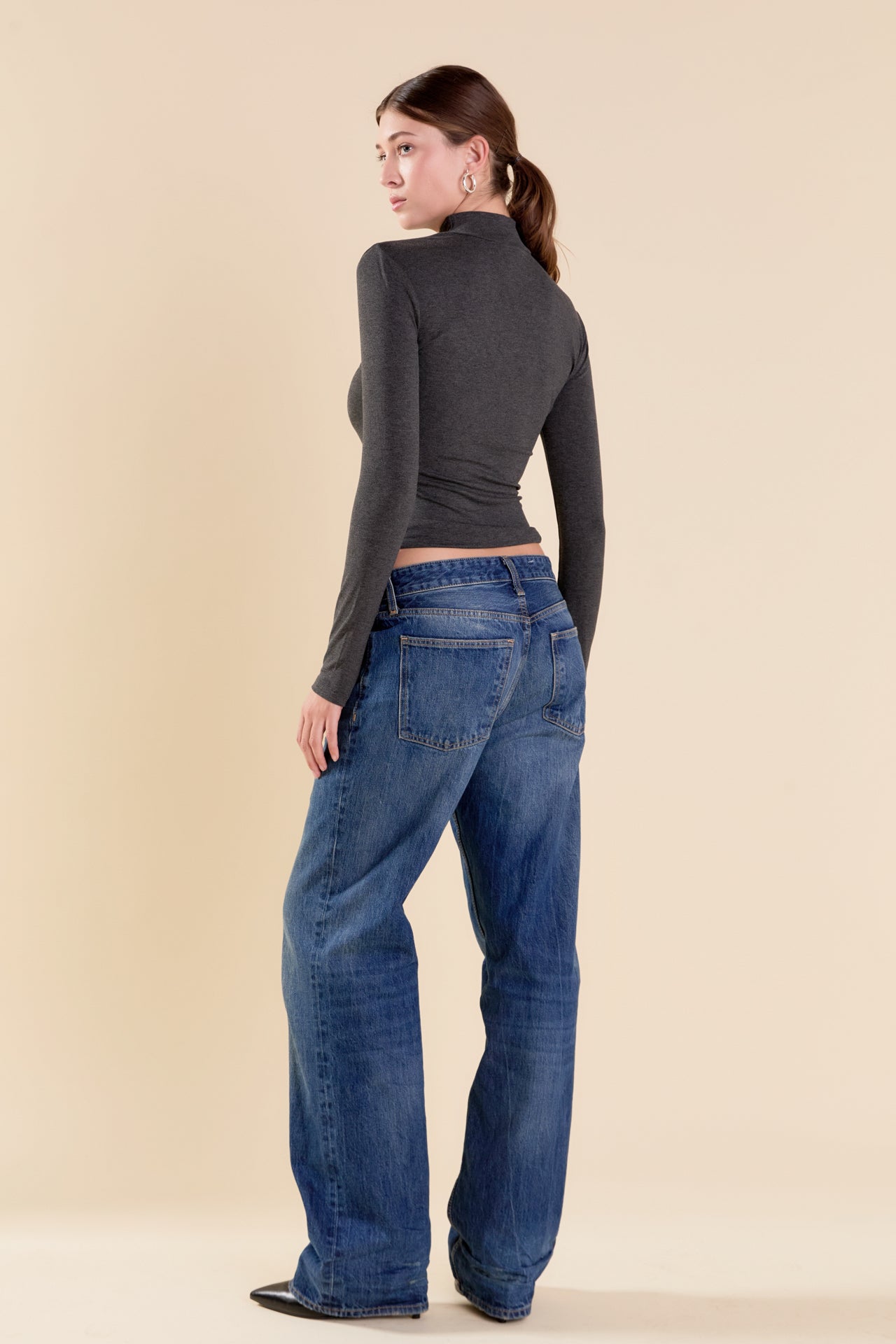 ENDLESS ROSE - Turtle Neck Top - TOPS available at Objectrare