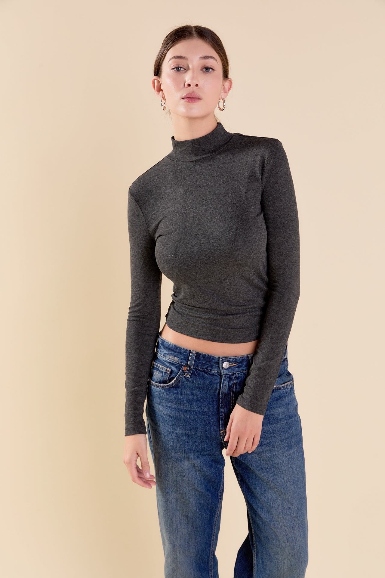 ENDLESS ROSE - Turtle Neck Top - TOPS available at Objectrare