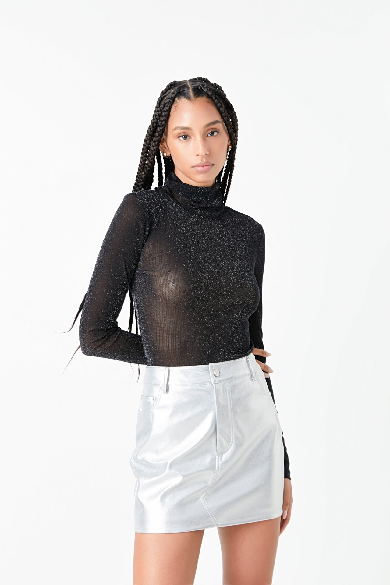 GREY LAB - High Neck Top - TOPS available at Objectrare