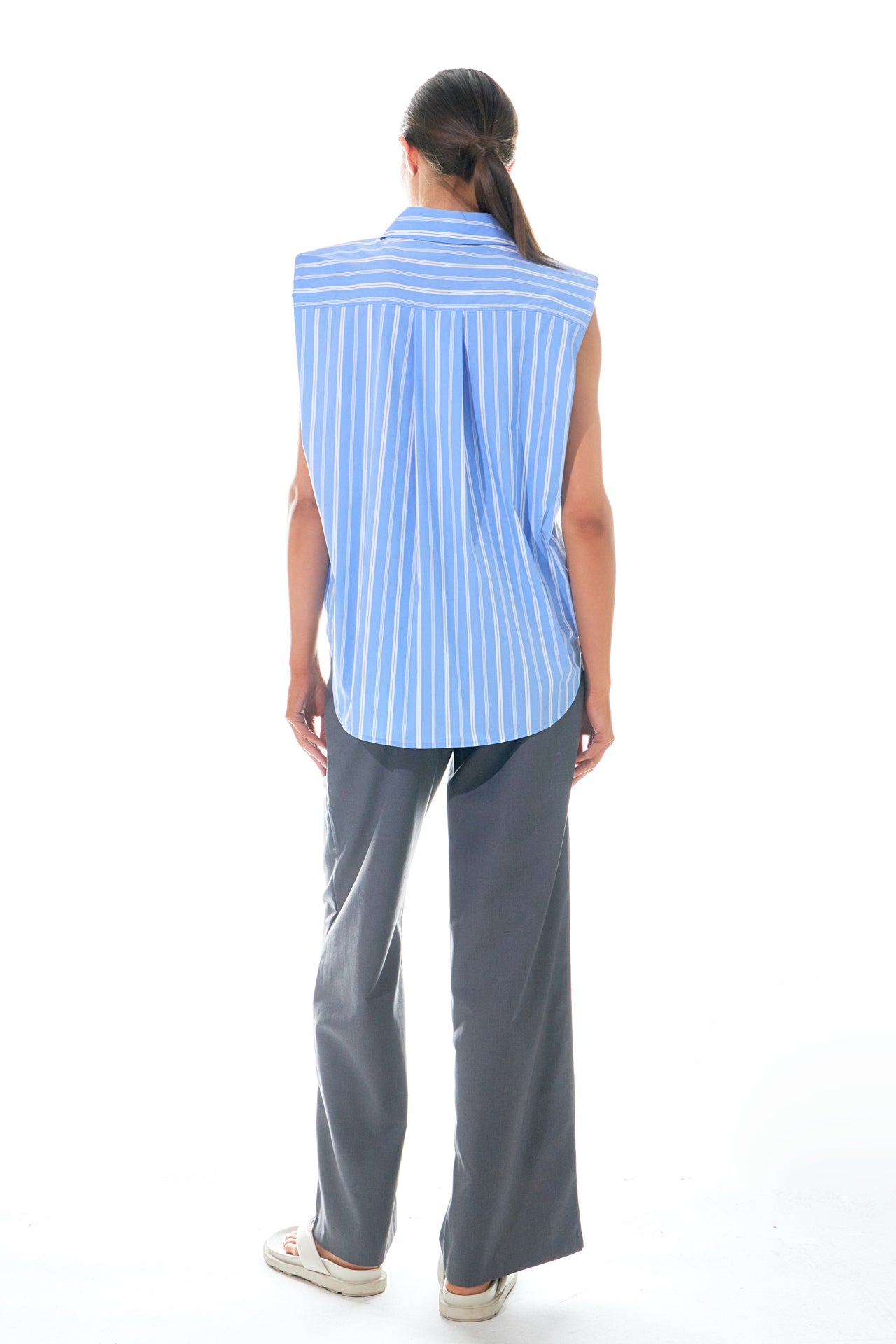 GREY LAB - High Waist Relaxed Pants - PANTS available at Objectrare