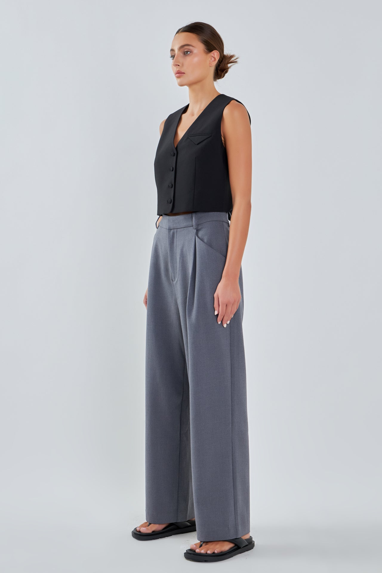 GREY LAB - Classic Pocket Vest - TOPS available at Objectrare