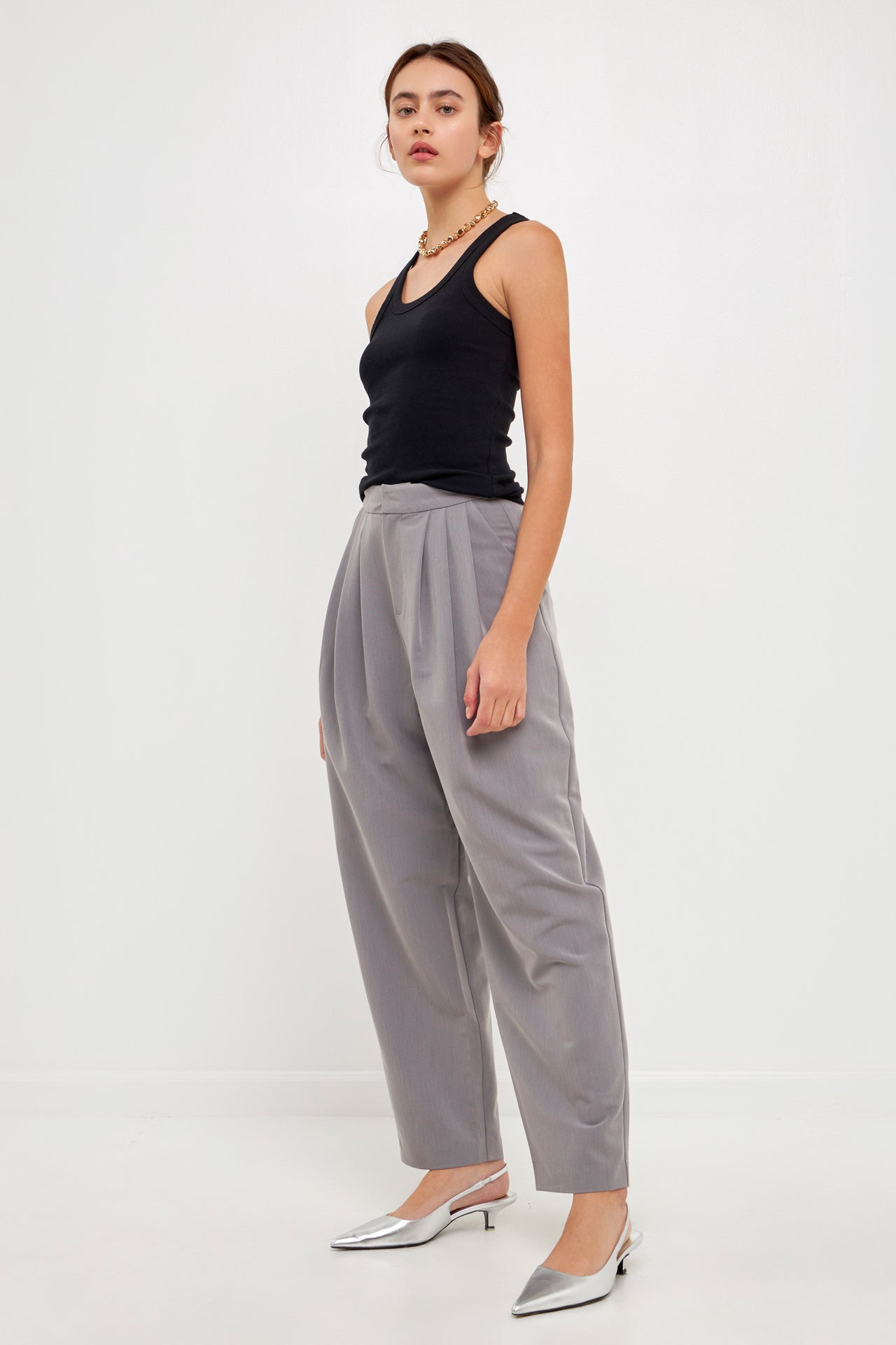 GREY LAB - Scoop Neck Tank Top - TOPS available at Objectrare
