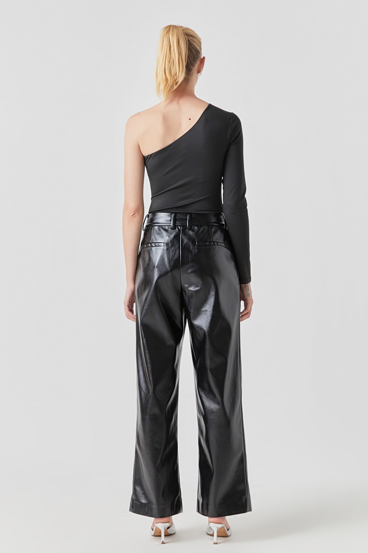 GREY LAB - Asymmetric Bodysuit - BODYSUIT available at Objectrare