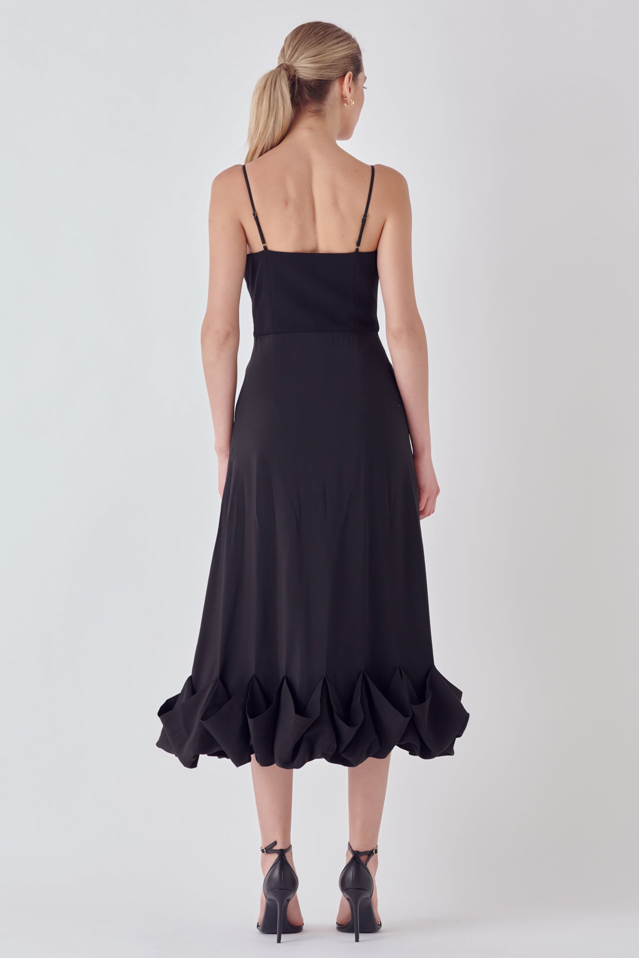 ENDLESS ROSE - Voluminous Cami Midi Dress - DRESSES available at Objectrare