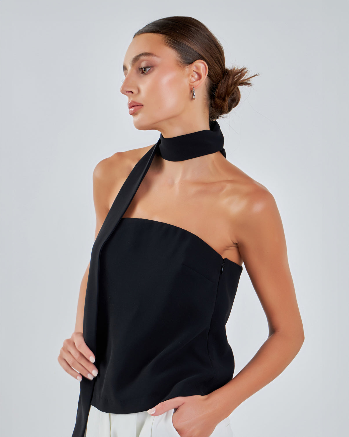 GREY LAB - Choker Tie Top - TOPS available at Objectrare