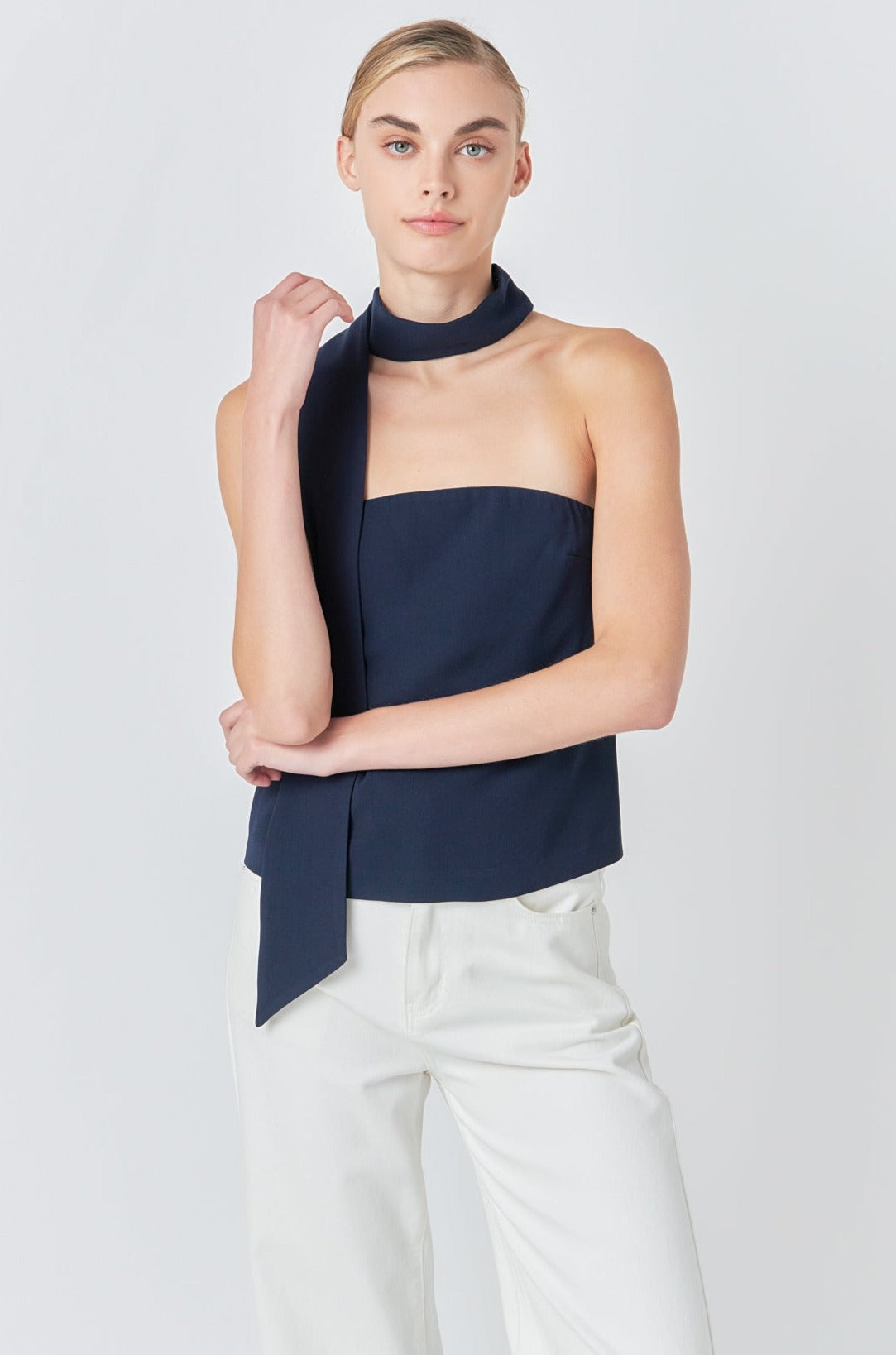 GREY LAB - Choker Tie Top - TOPS available at Objectrare
