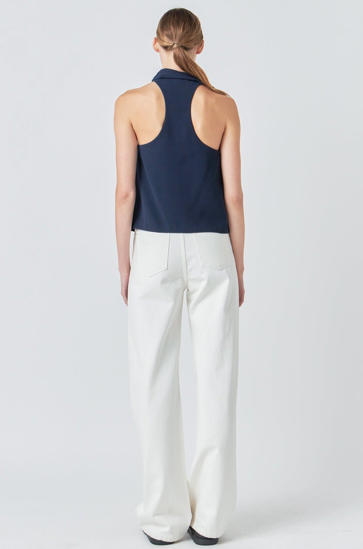 GREY LAB - Choker Tie Top - TOPS available at Objectrare