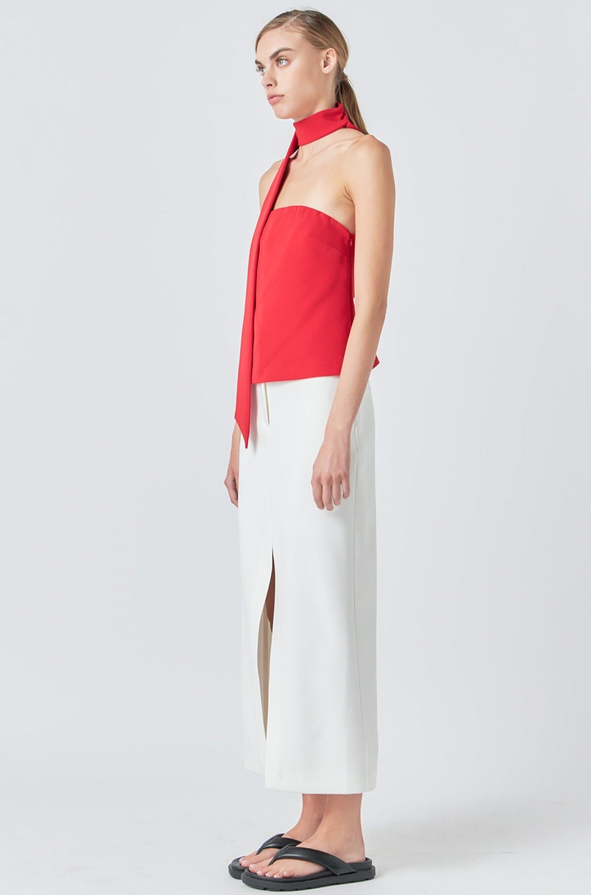 GREY LAB - Choker Tie Top - TOPS available at Objectrare