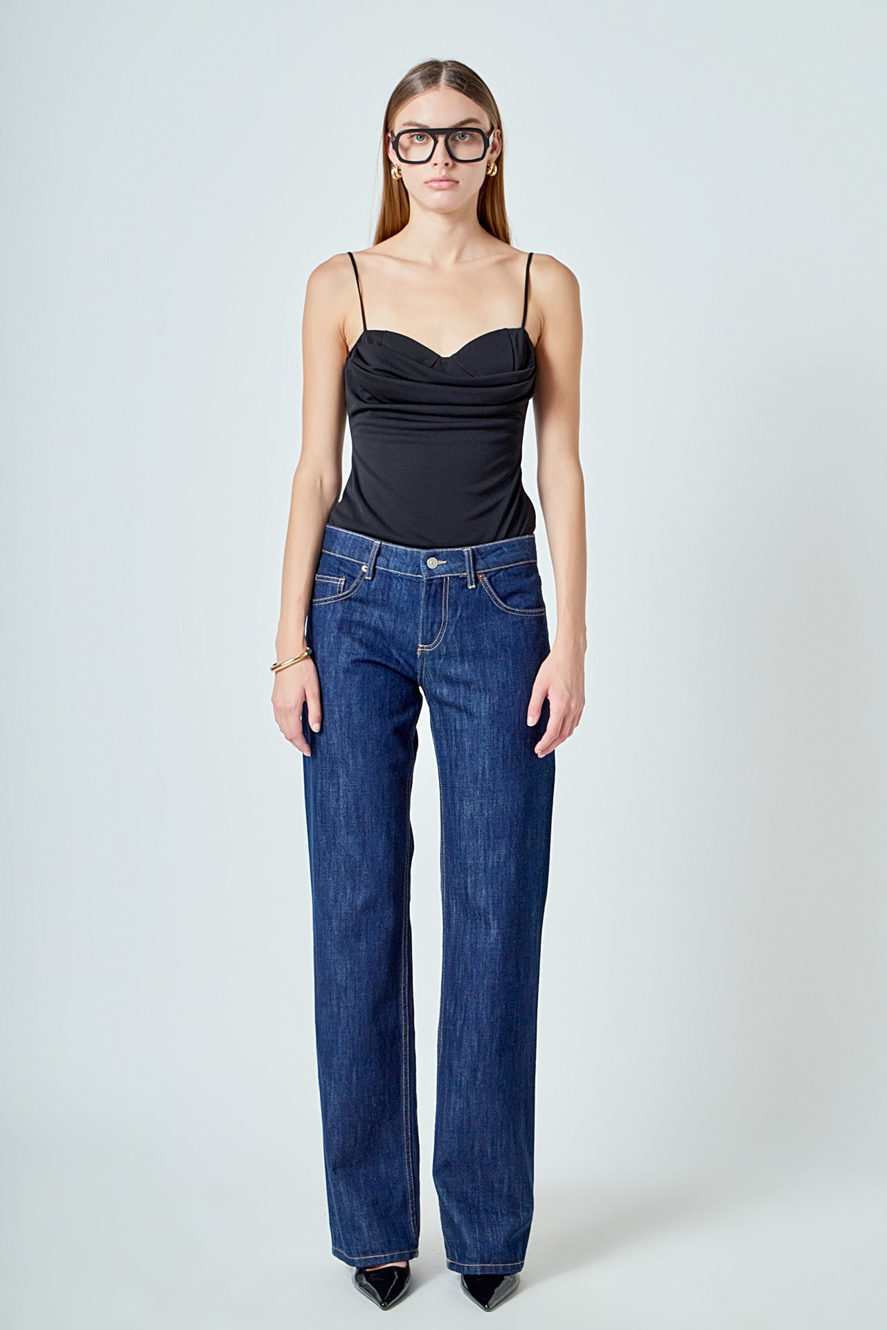 GREY LAB - Bust Draped Bodysuit - BODYSUIT available at Objectrare