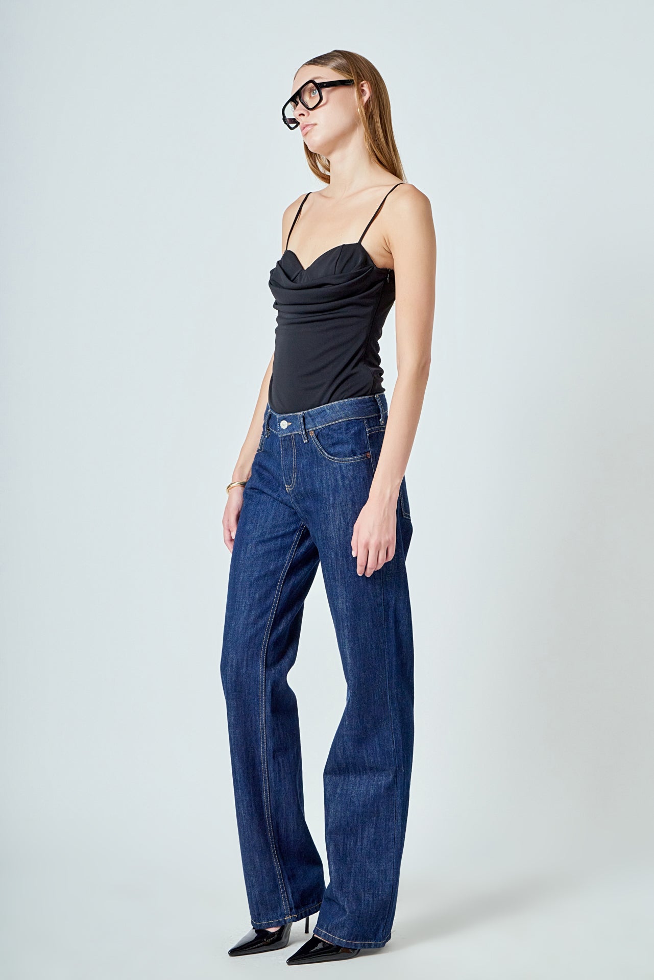 GREY LAB - Bust Draped Bodysuit - BODYSUIT available at Objectrare