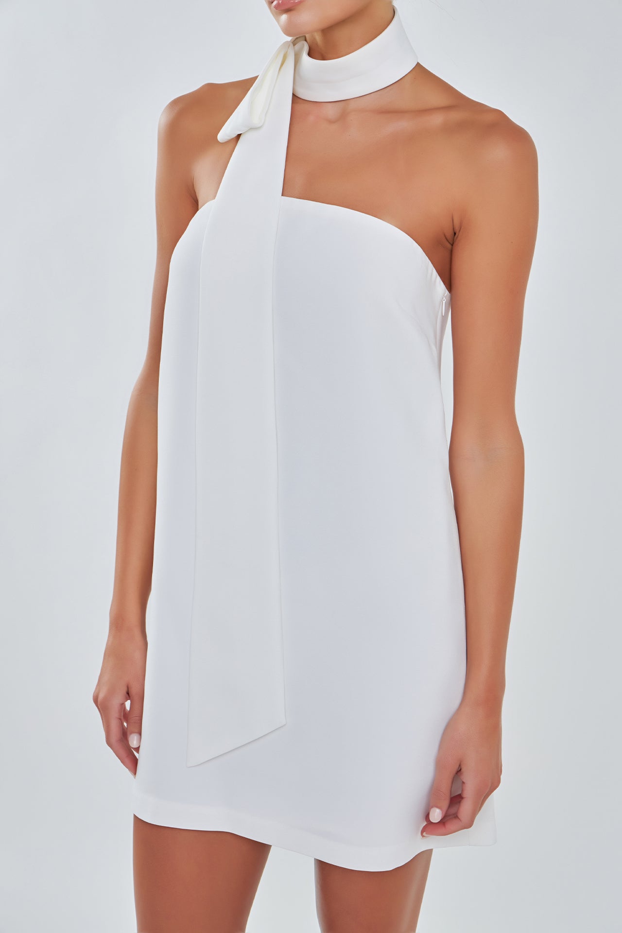 GREY LAB - Choker Tie Mini Dress - DRESSES available at Objectrare
