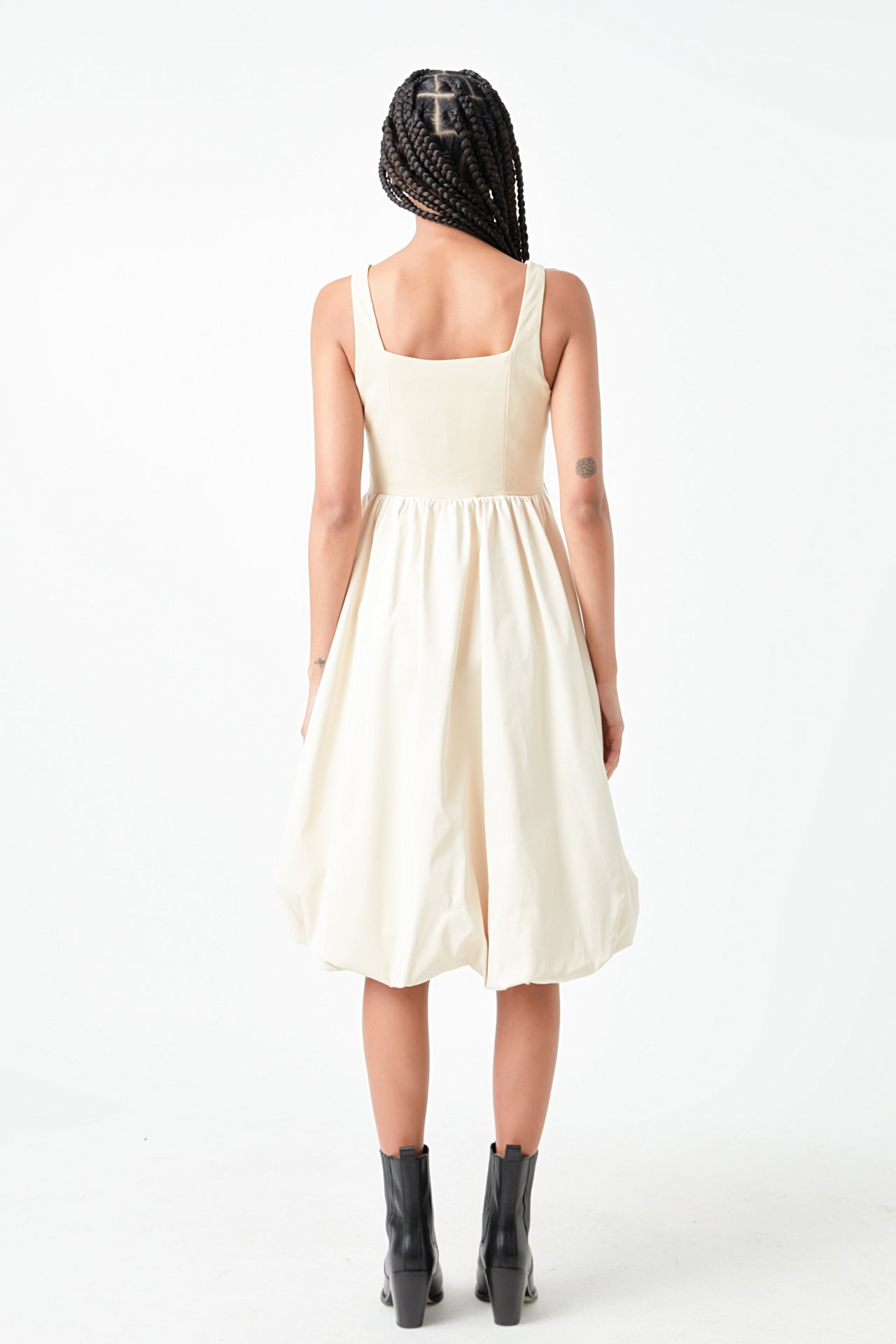 GREY LAB - Combination Midi Dress - DRESSES available at Objectrare
