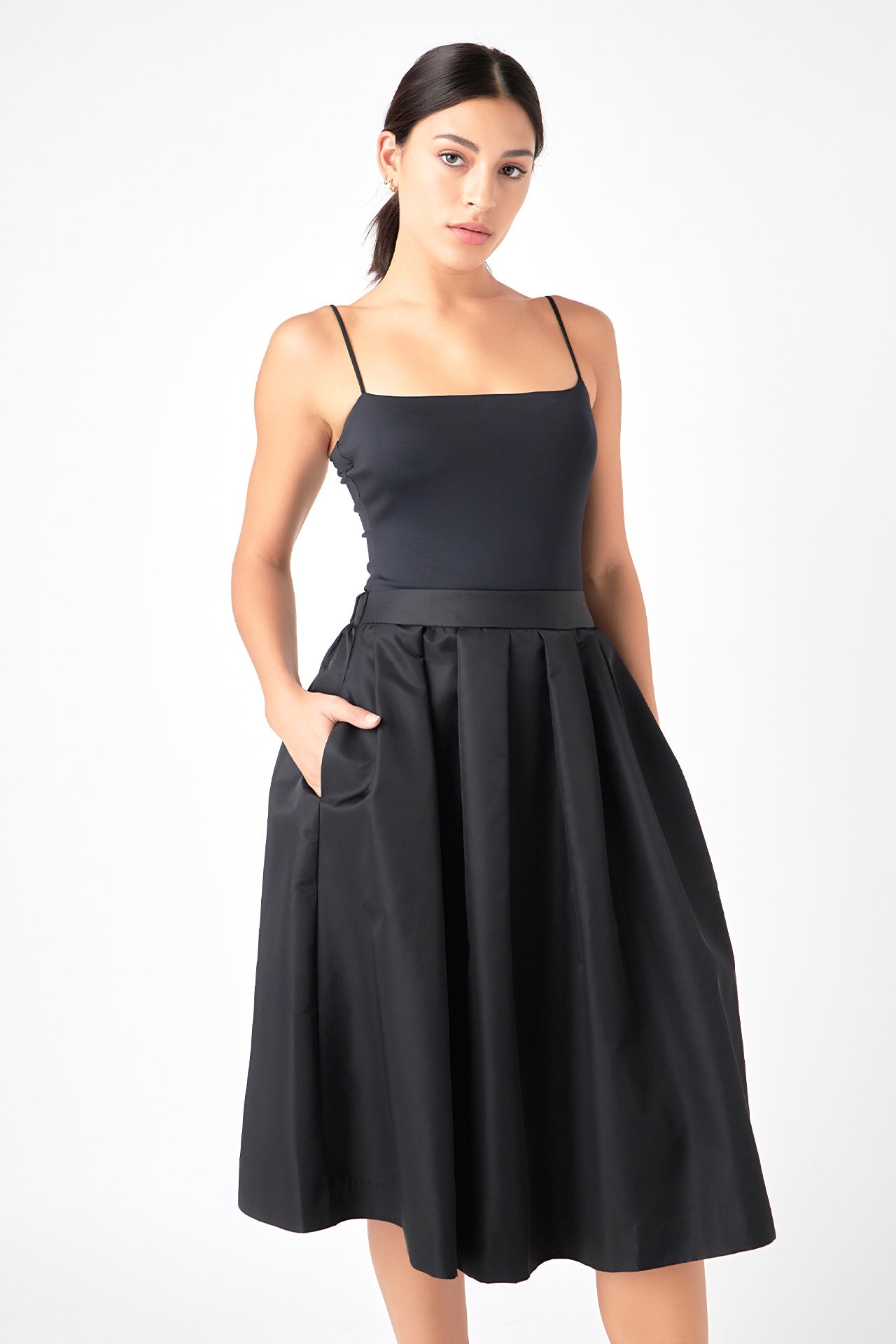 GREY LAB - Voluminous Midi Skirt - SKIRTS available at Objectrare