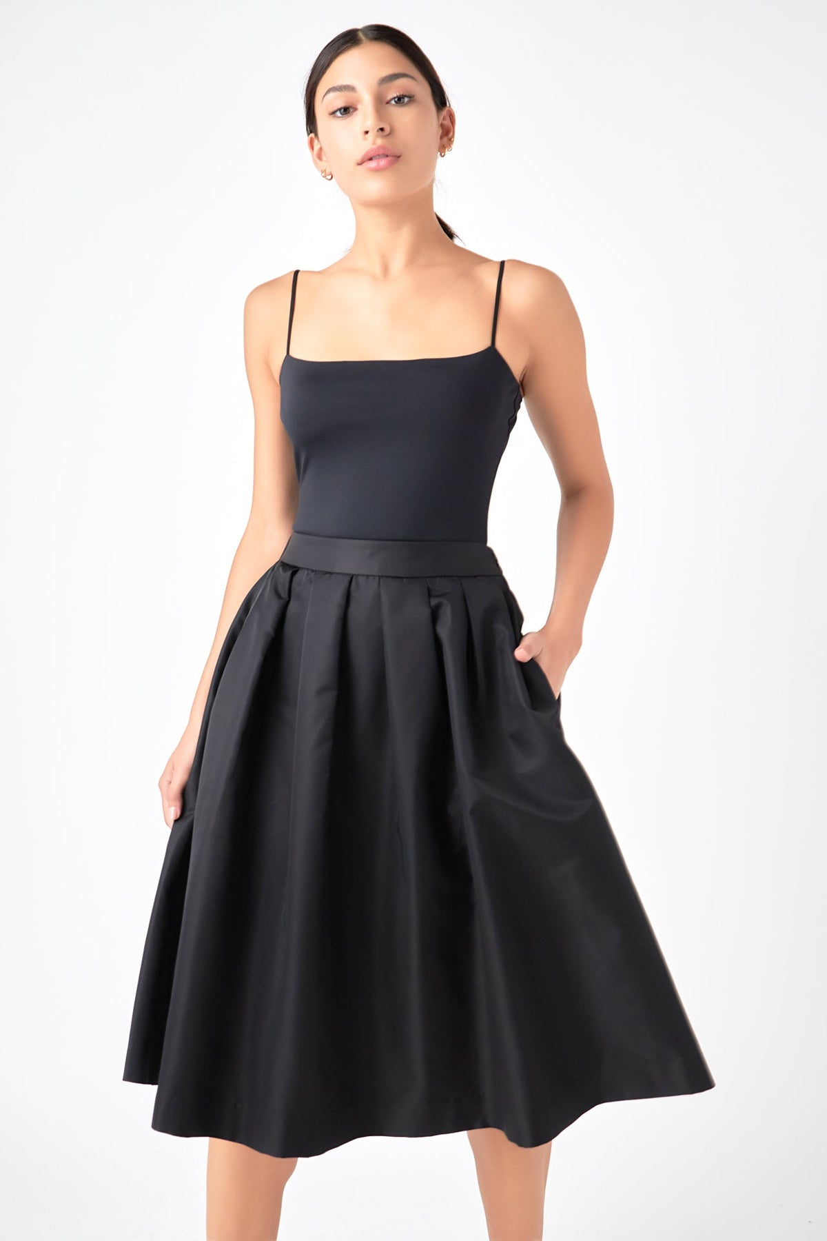 GREY LAB - Voluminous Midi Skirt - SKIRTS available at Objectrare