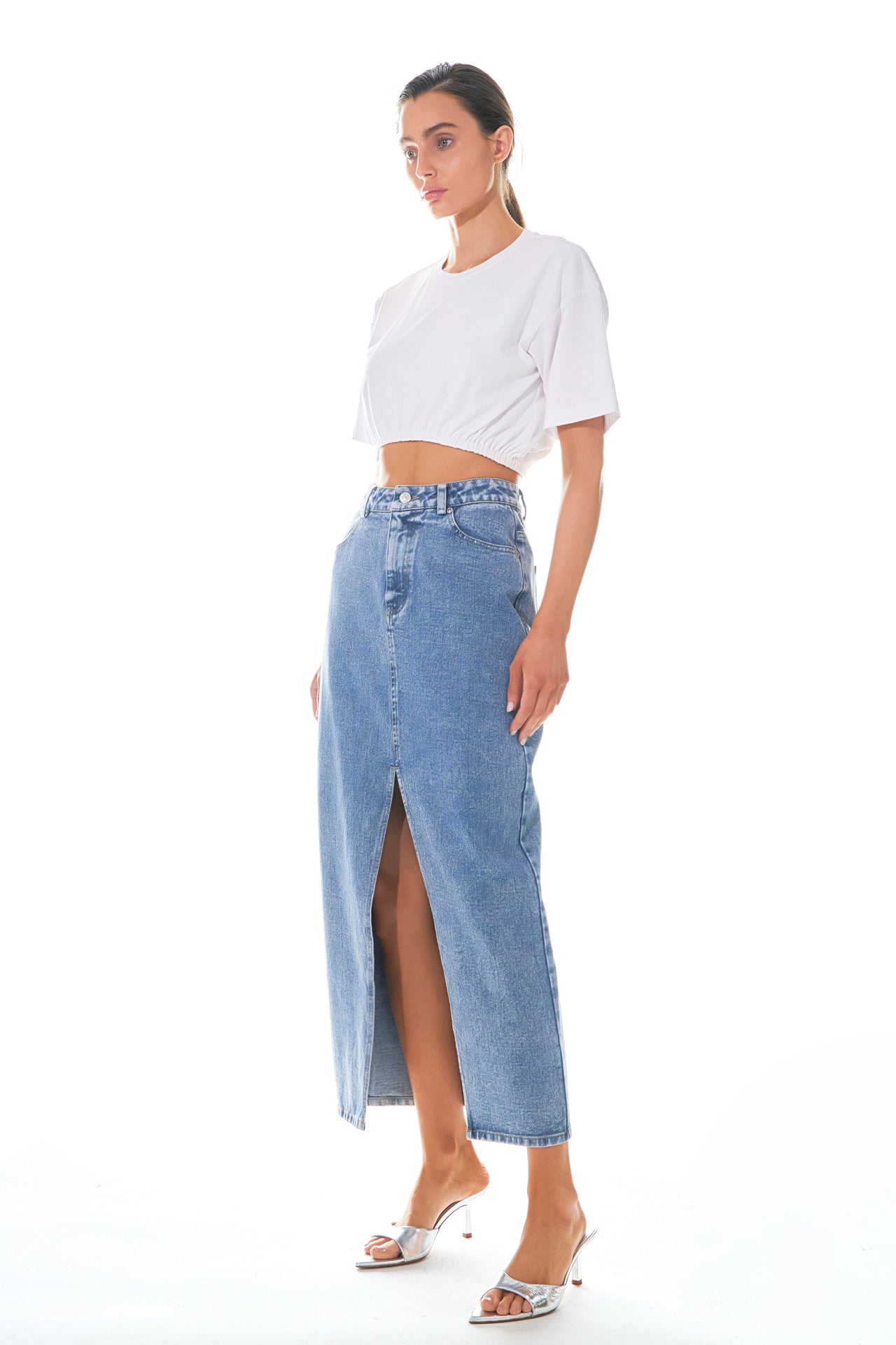 GREY LAB - Cropped T-Shirt - T-SHIRTS available at Objectrare