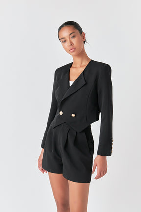 GREY LAB - Vest Style Loose Blazer - BLAZERS available at Objectrare