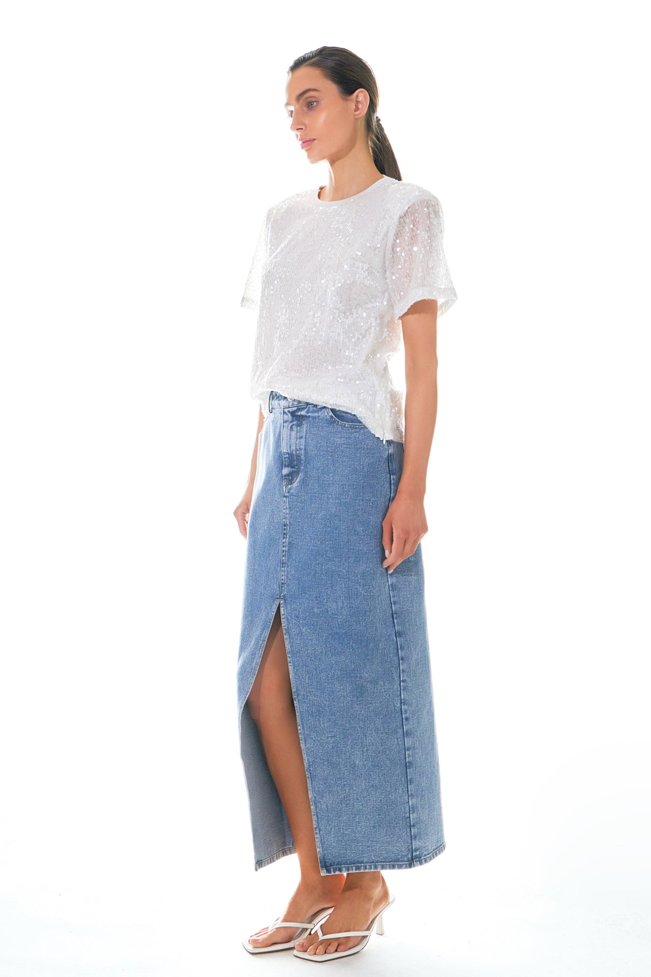 GREY LAB - Sequin Open Back Top - TOPS available at Objectrare