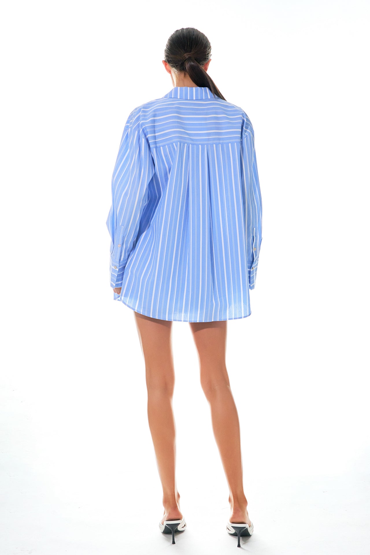 GREY LAB - Striped Oversized Shirt - SHIRTS & BLOUSES available at Objectrare