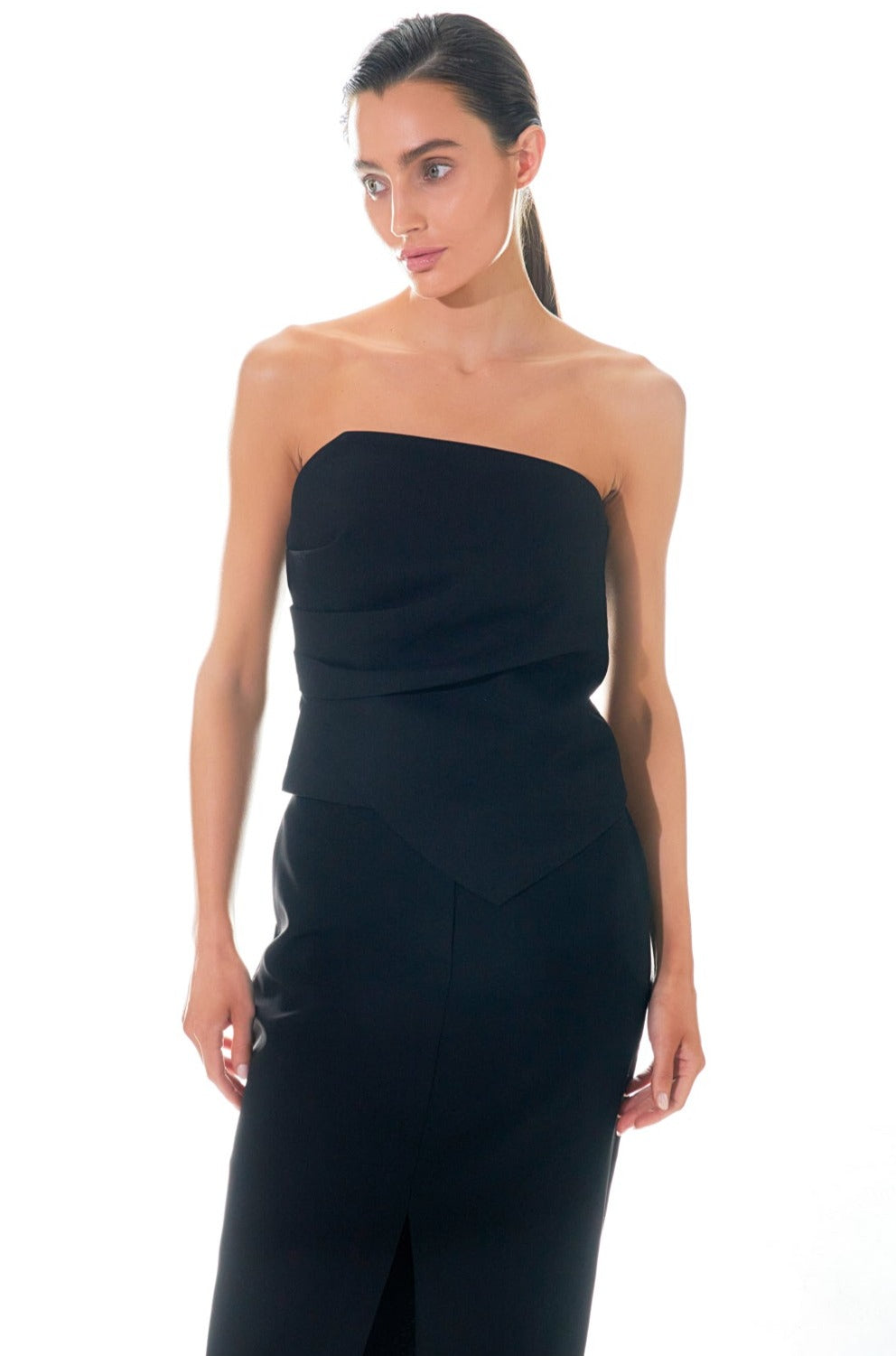 GREY LAB - Draped Corset Top - TOPS available at Objectrare