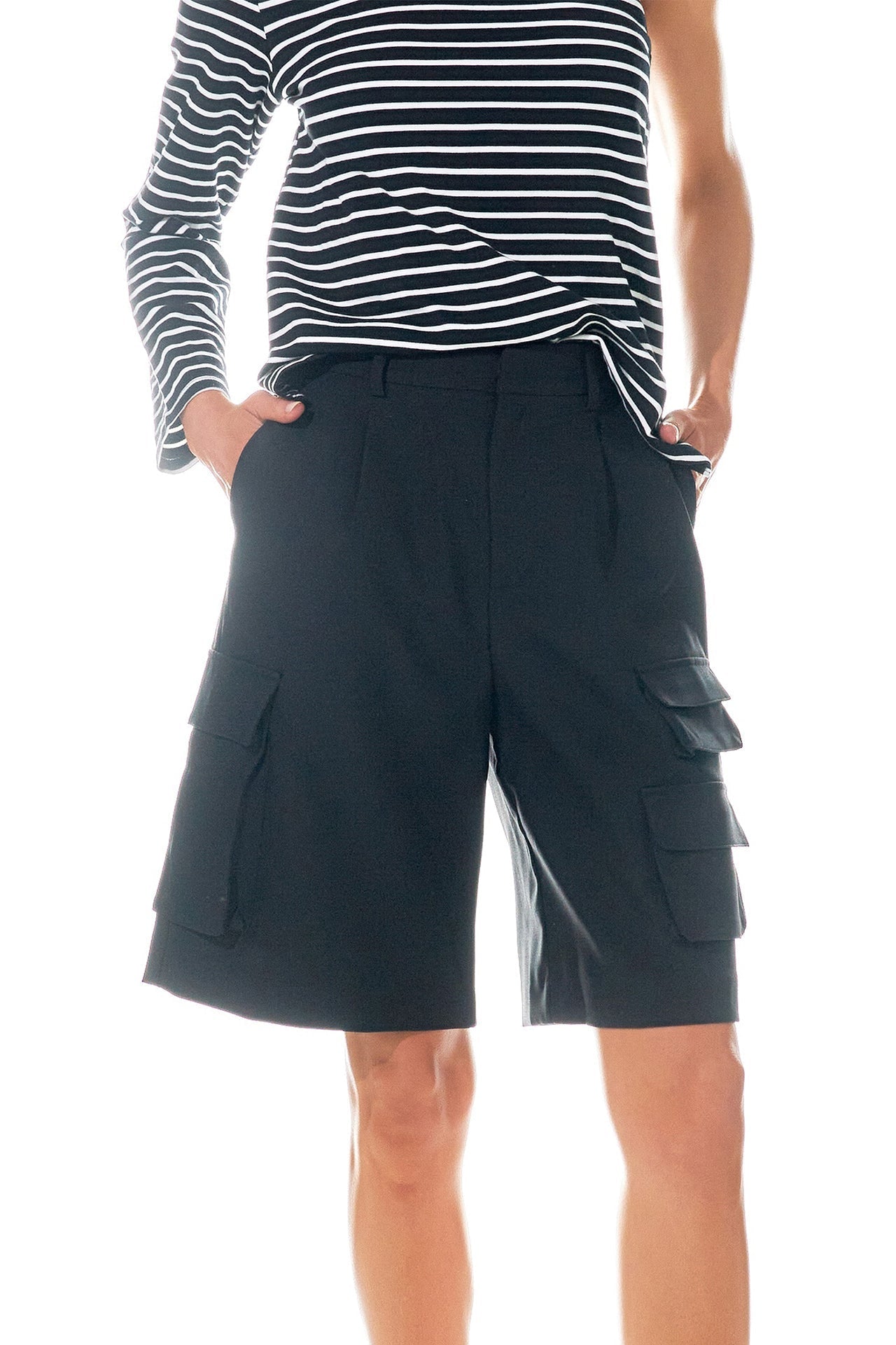 GREY LAB - Wide Cargo Shorts - PANTS available at Objectrare