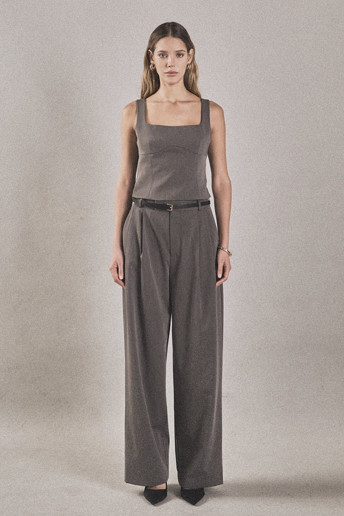 ENDLESS ROSE - Back Bow Sleeveless Fitted Top - TOPS available at Objectrare