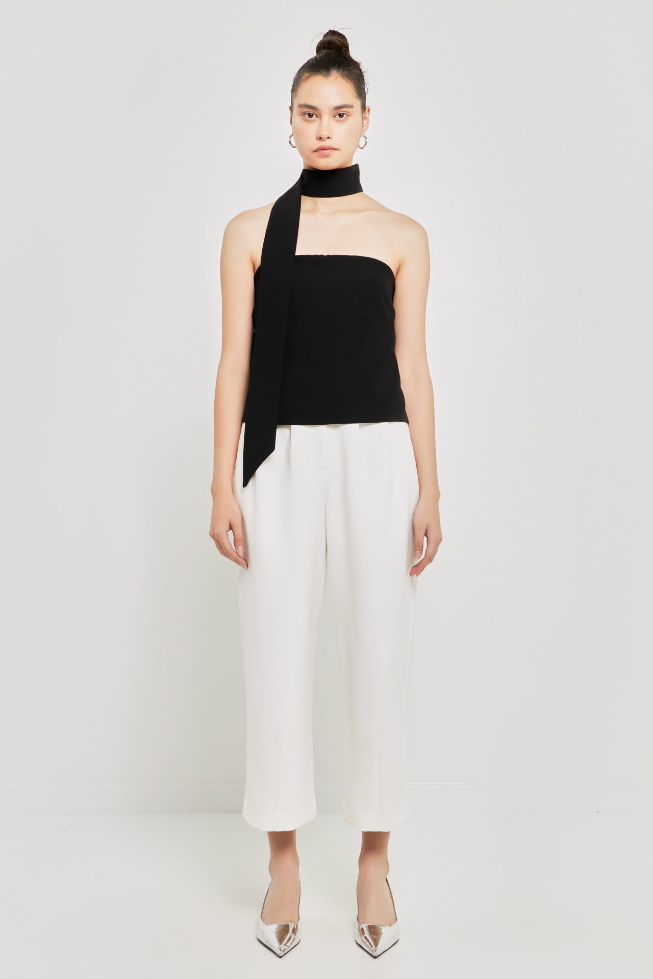 GREY LAB - Pleated Cropped Pants - PANTS available at Objectrare