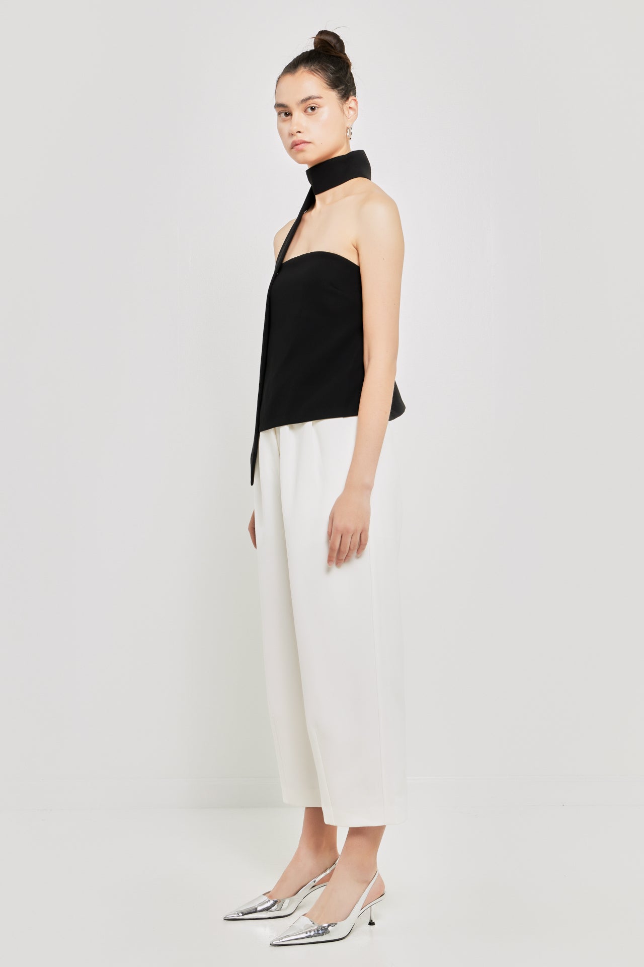 GREY LAB - Pleated Cropped Pants - PANTS available at Objectrare