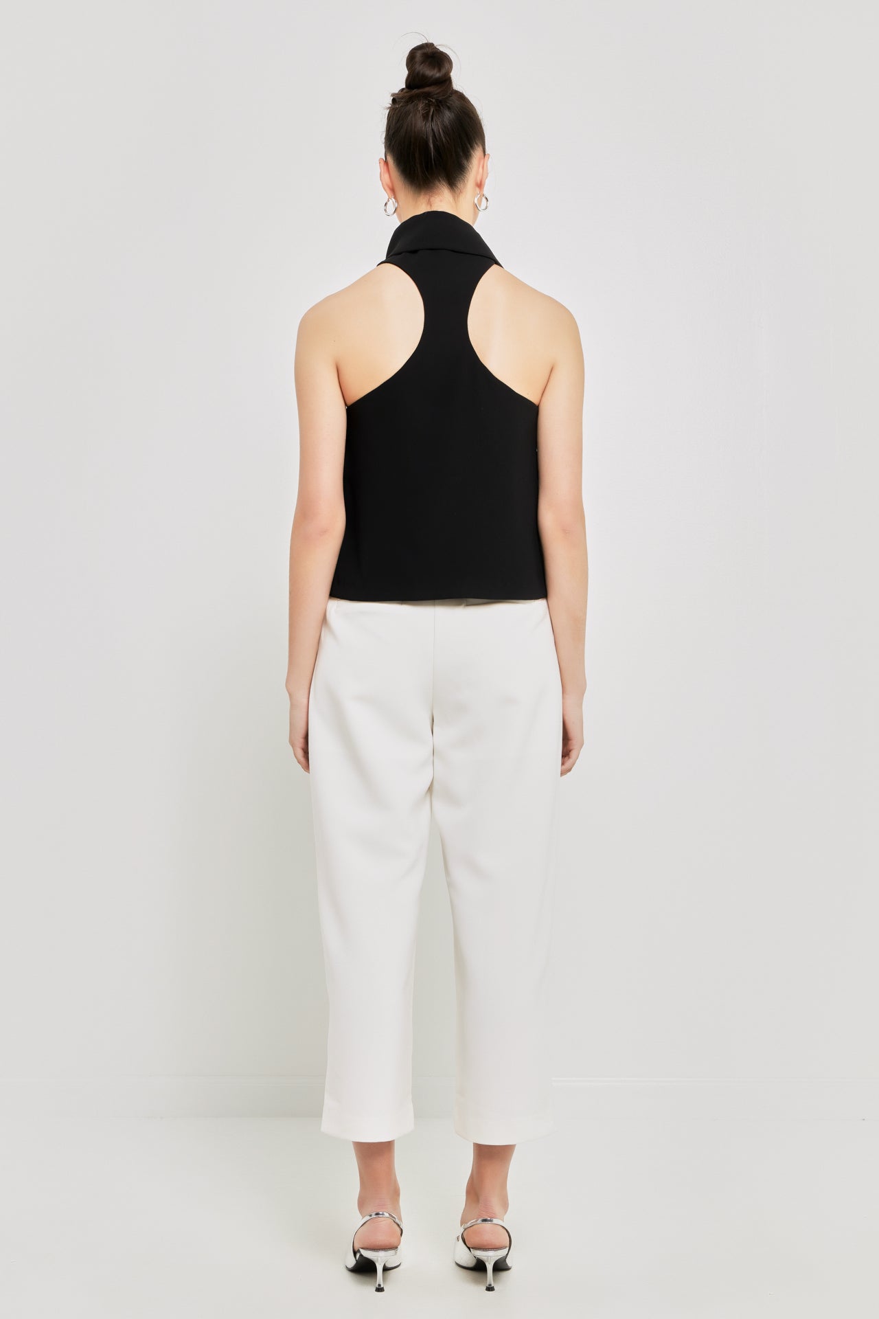 GREY LAB - Pleated Cropped Pants - PANTS available at Objectrare