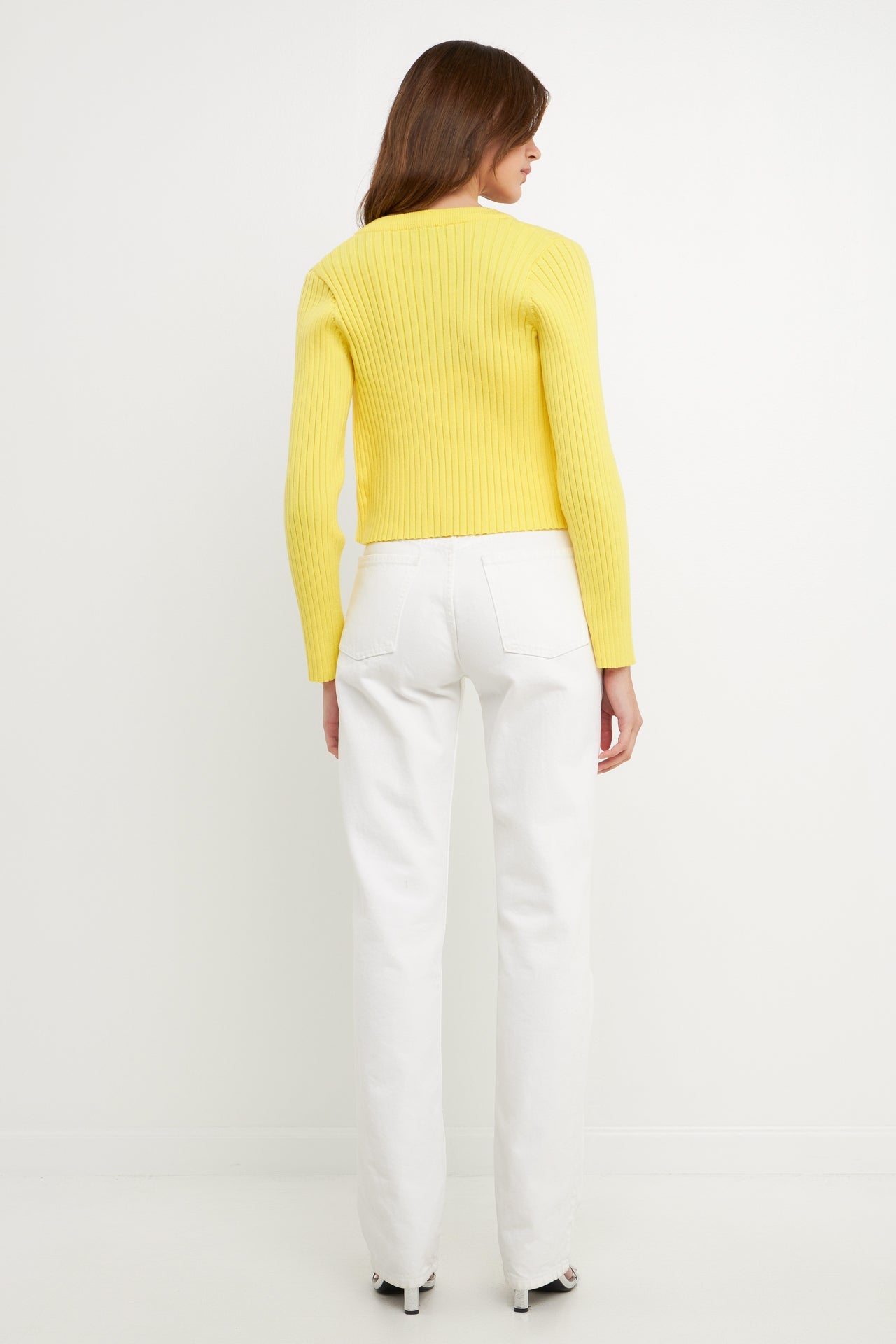 ENDLESS ROSE - Knit Cropped Lounge Cardigan - SWEATERS & KNITS available at Objectrare