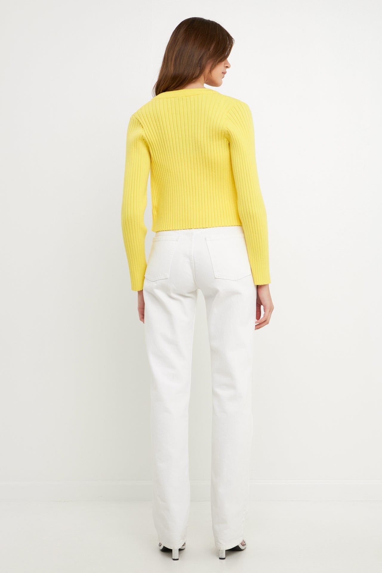 ENDLESS ROSE - Knit Cropped Lounge Cardigan - SWEATERS & KNITS available at Objectrare