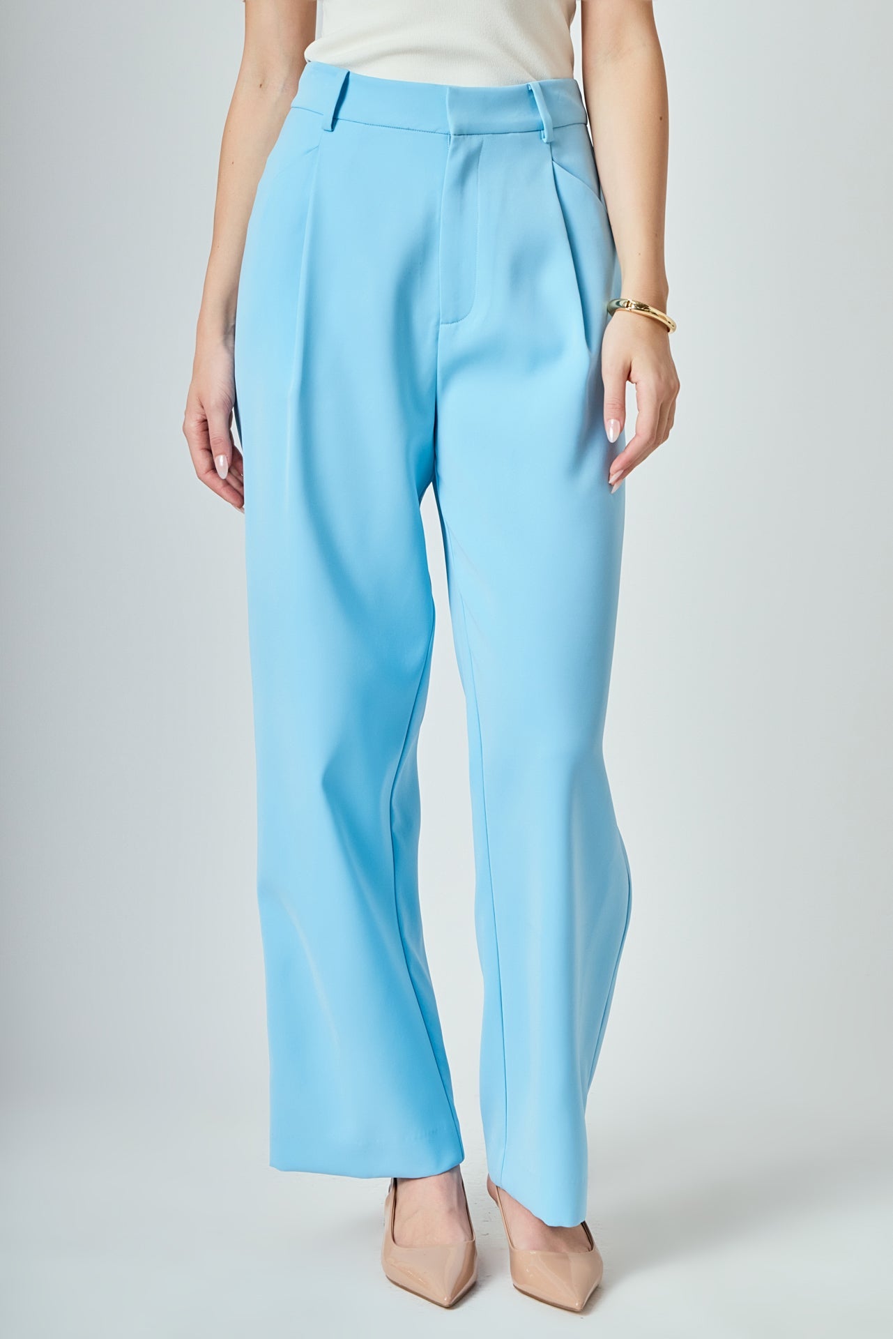 ENDLESS ROSE - High-Waisted Suit Trousers - PANTS available at Objectrare
