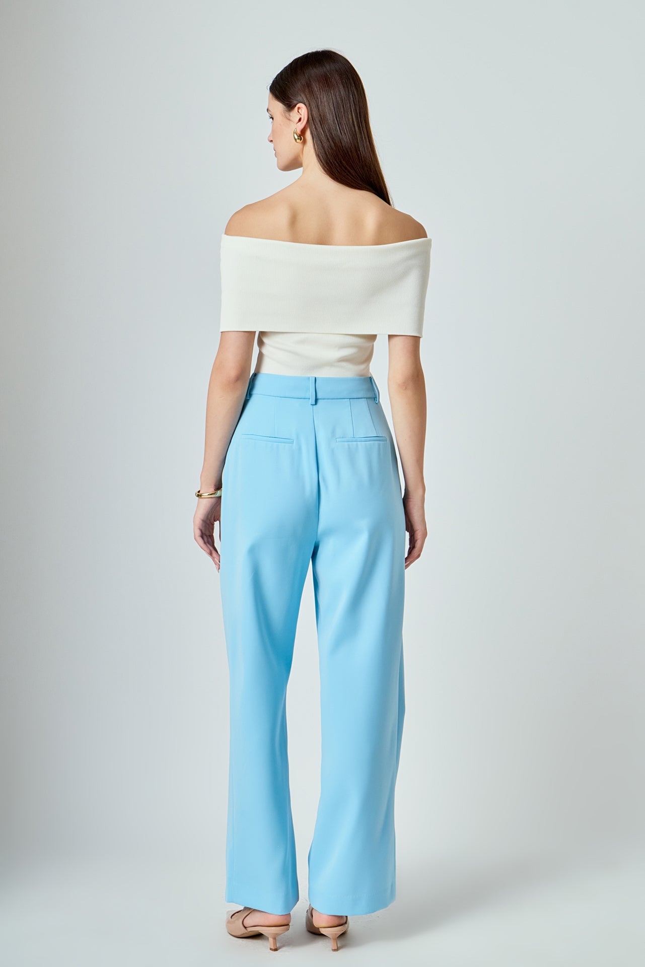 ENDLESS ROSE - High-Waisted Suit Trousers - PANTS available at Objectrare