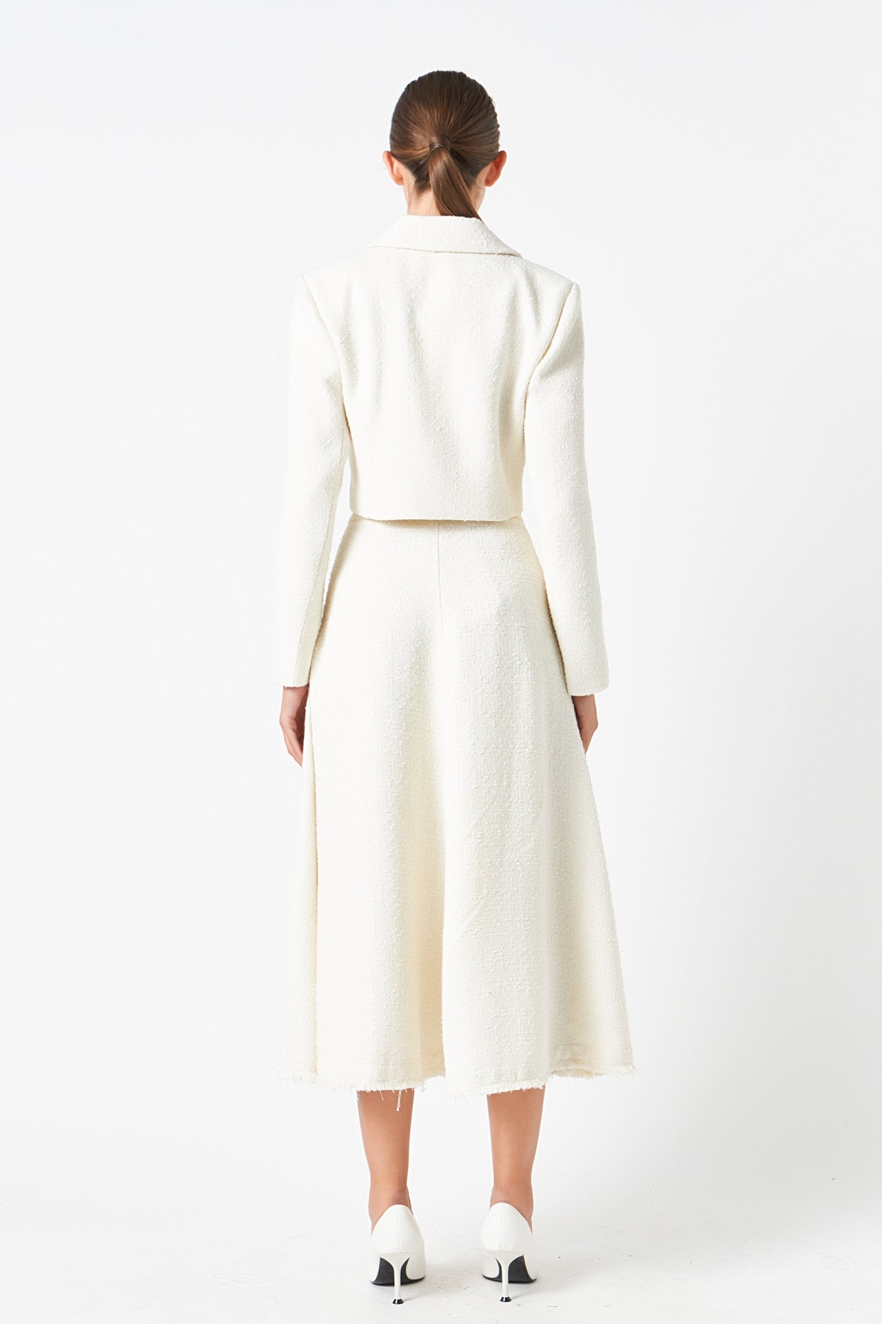 ENDLESS ROSE - Textured Cropped Jacket - BLAZERS available at Objectrare