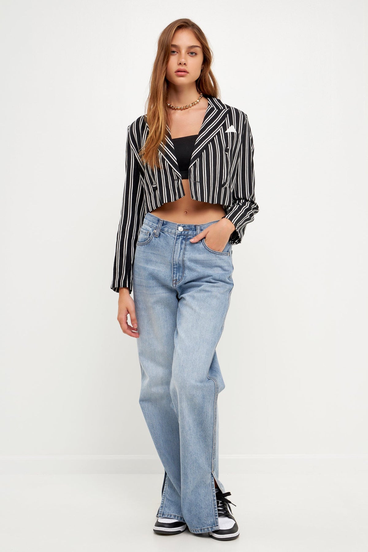 GREY LAB - Striped Jacket w/ Pocket - JACKETS available at Objectrare