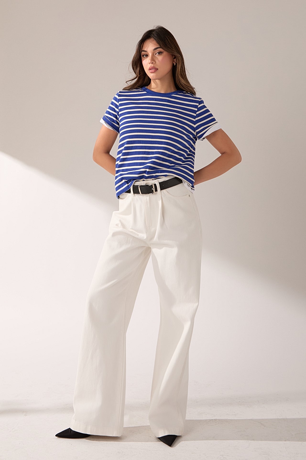 ENGLISH FACTORY - Stripe T-shirt - T-SHIRTS available at Objectrare