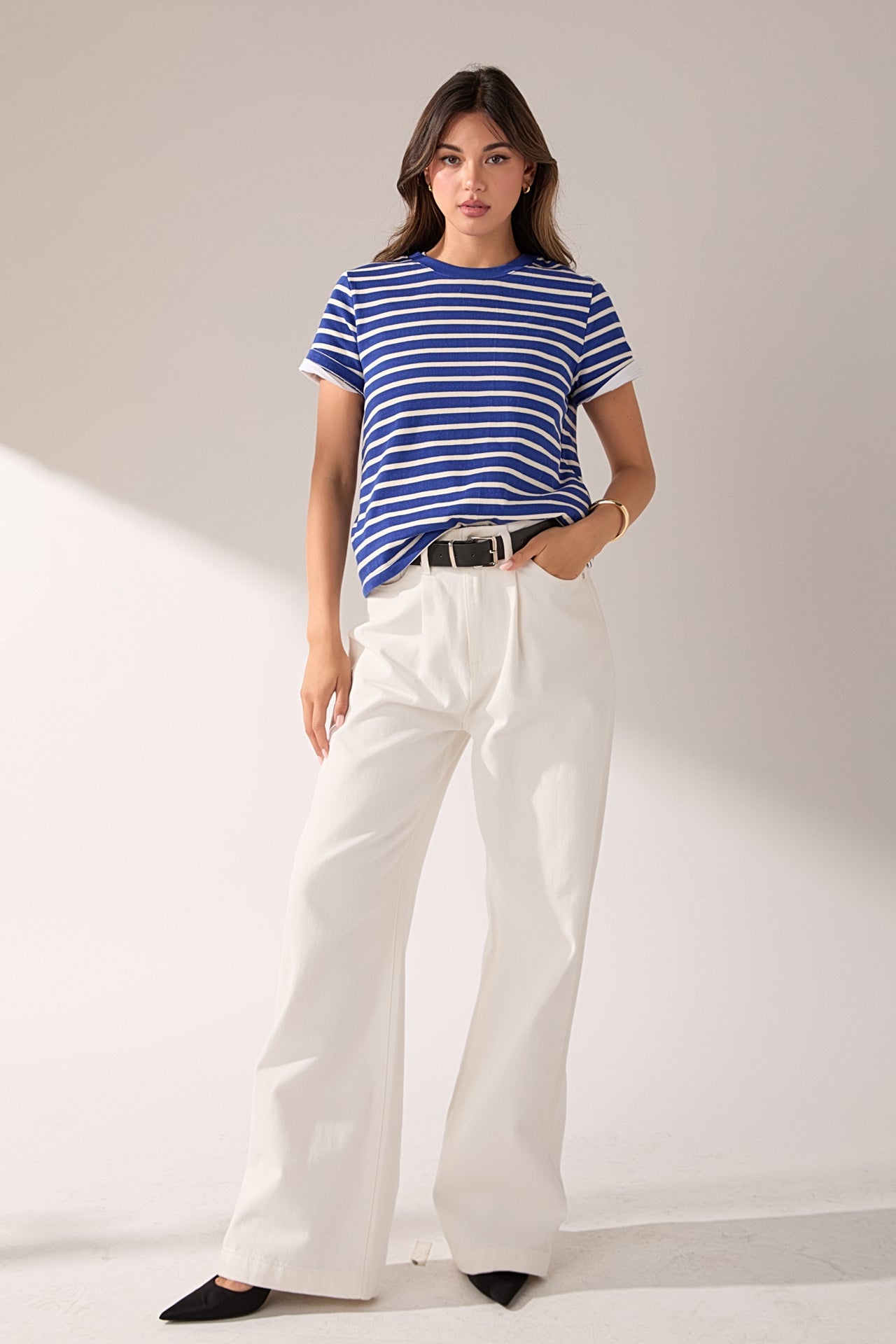 ENGLISH FACTORY - Stripe T-shirt - T-SHIRTS available at Objectrare