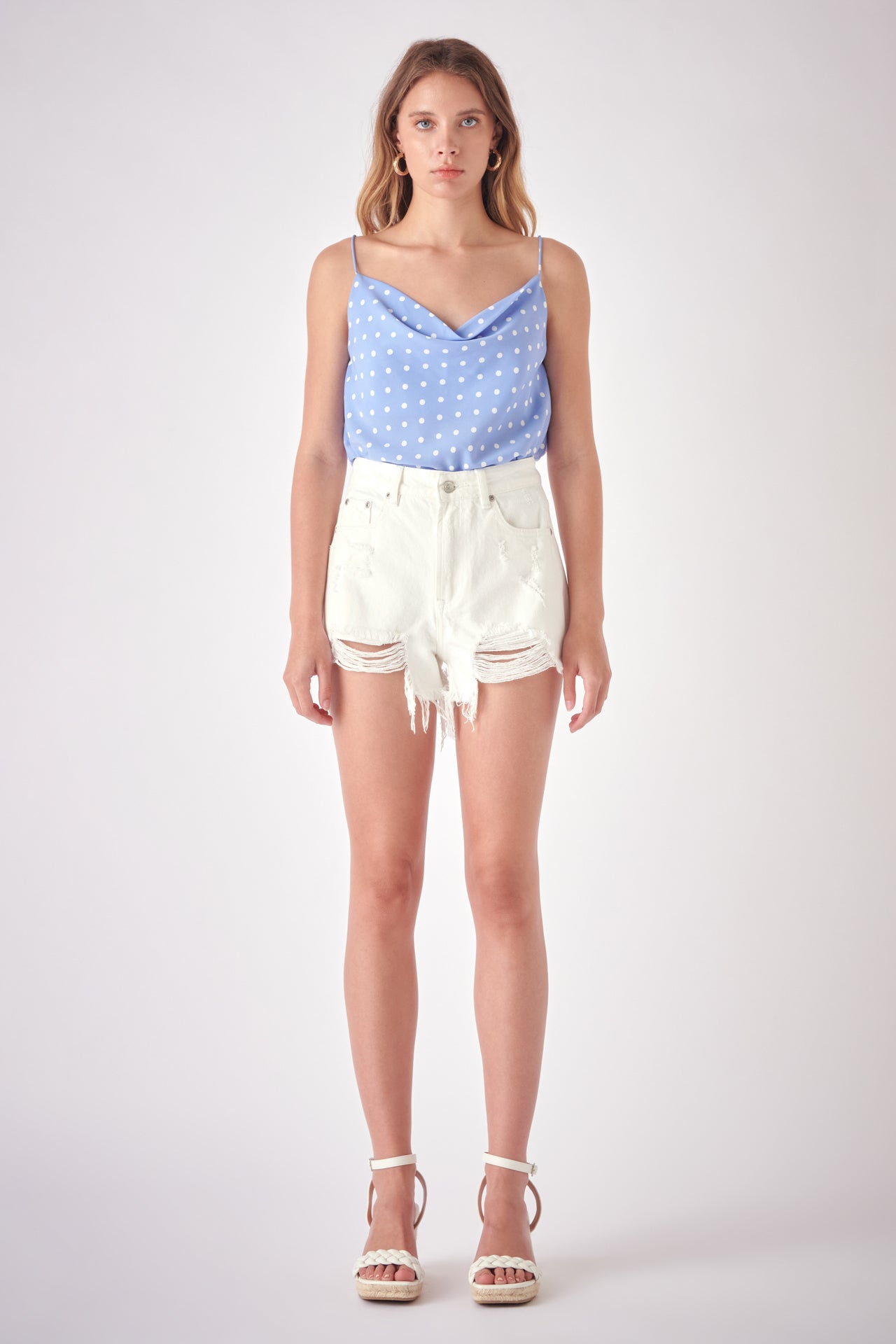 FREE THE ROSES - Polka Dot Cami Top - TOPS available at Objectrare