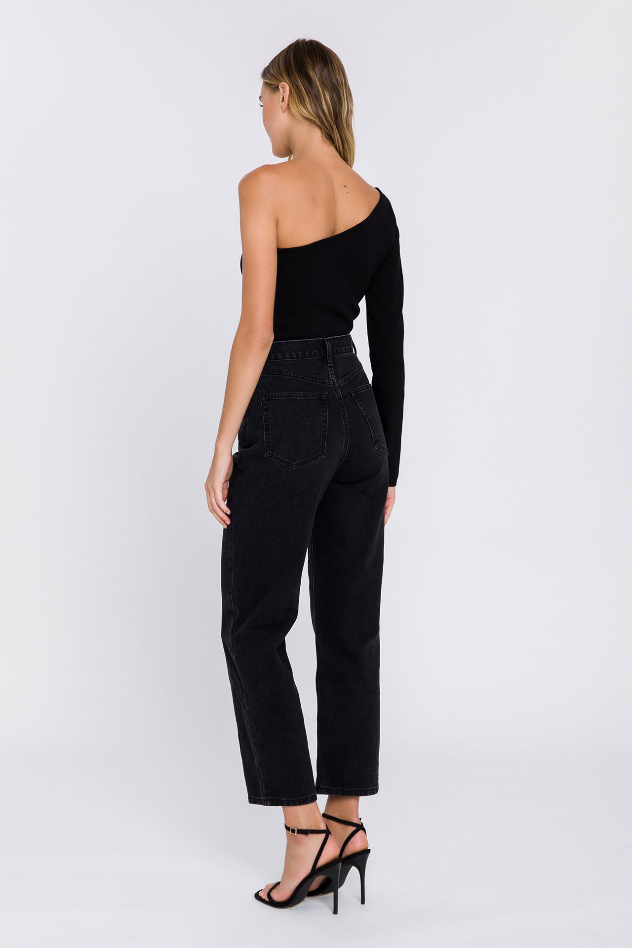 ENDLESS ROSE - Asymmetrical Knit Crop Top - SWEATERS & KNITS available at Objectrare
