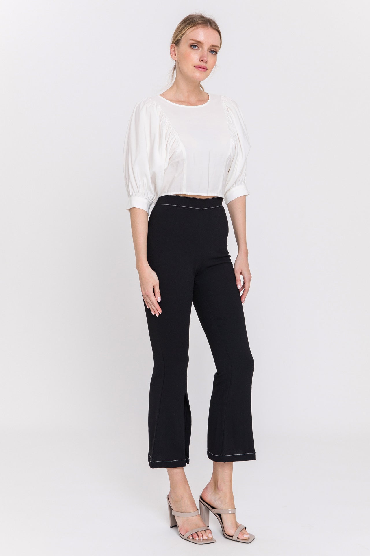ENDLESS ROSE - Contrast Stitch Pants - PANTS available at Objectrare