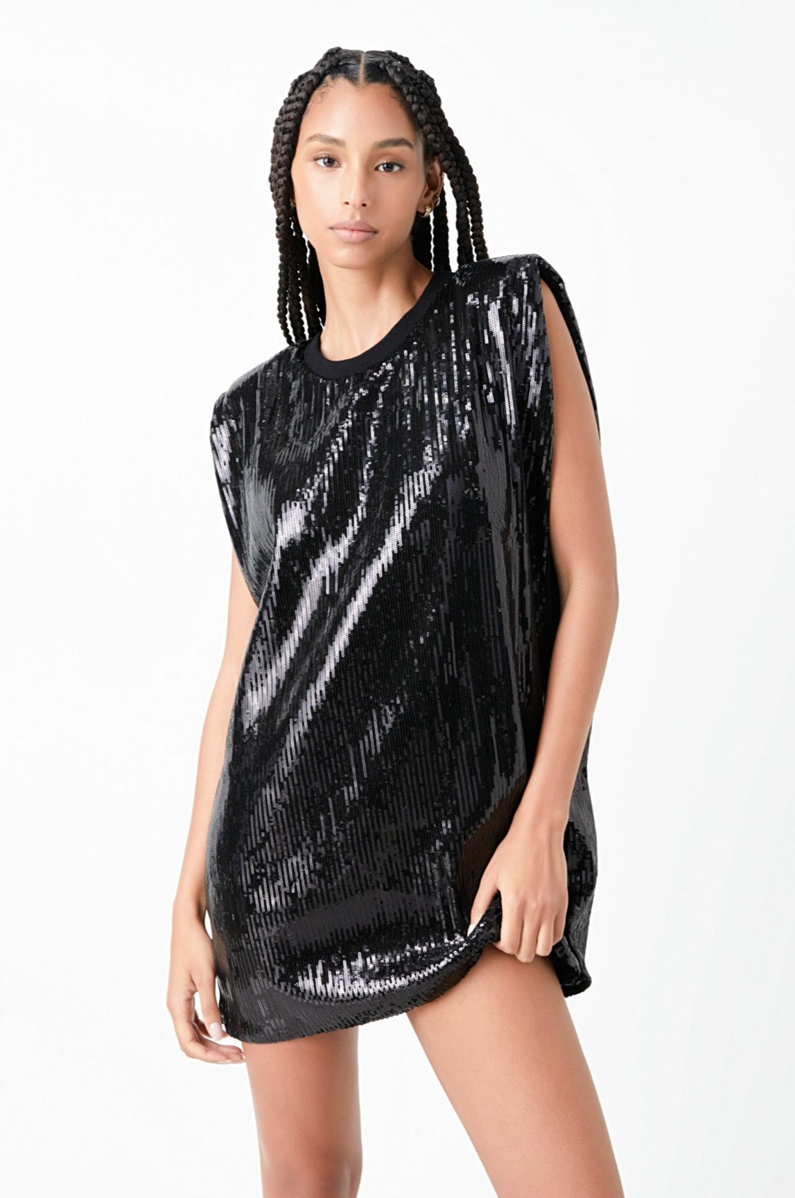 GREY LAB - Sequined Mini Dress - DRESSES available at Objectrare