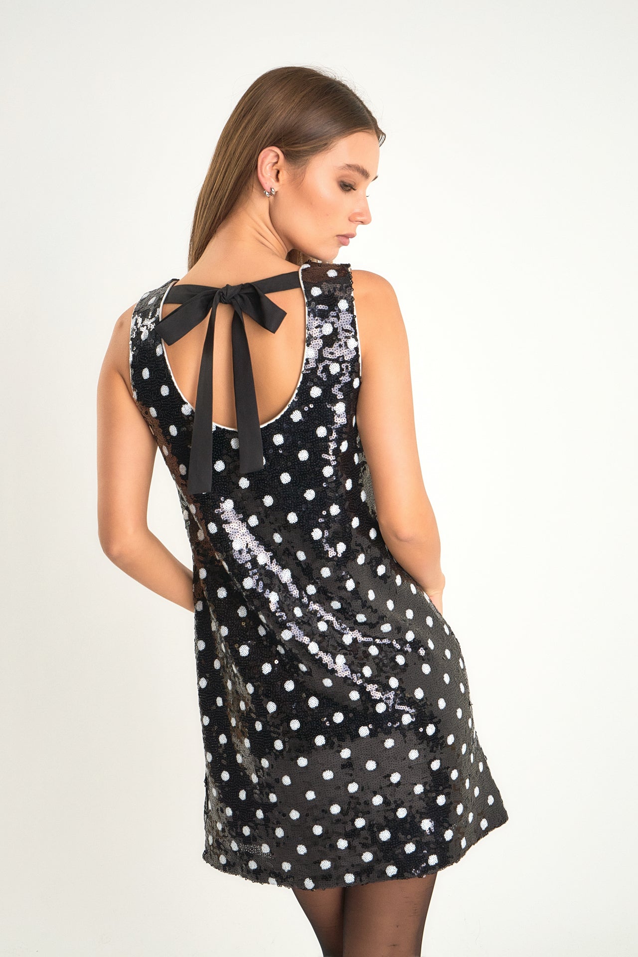 ENDLESS ROSE - Dot Sequin Mini Dress - DRESSES available at Objectrare
