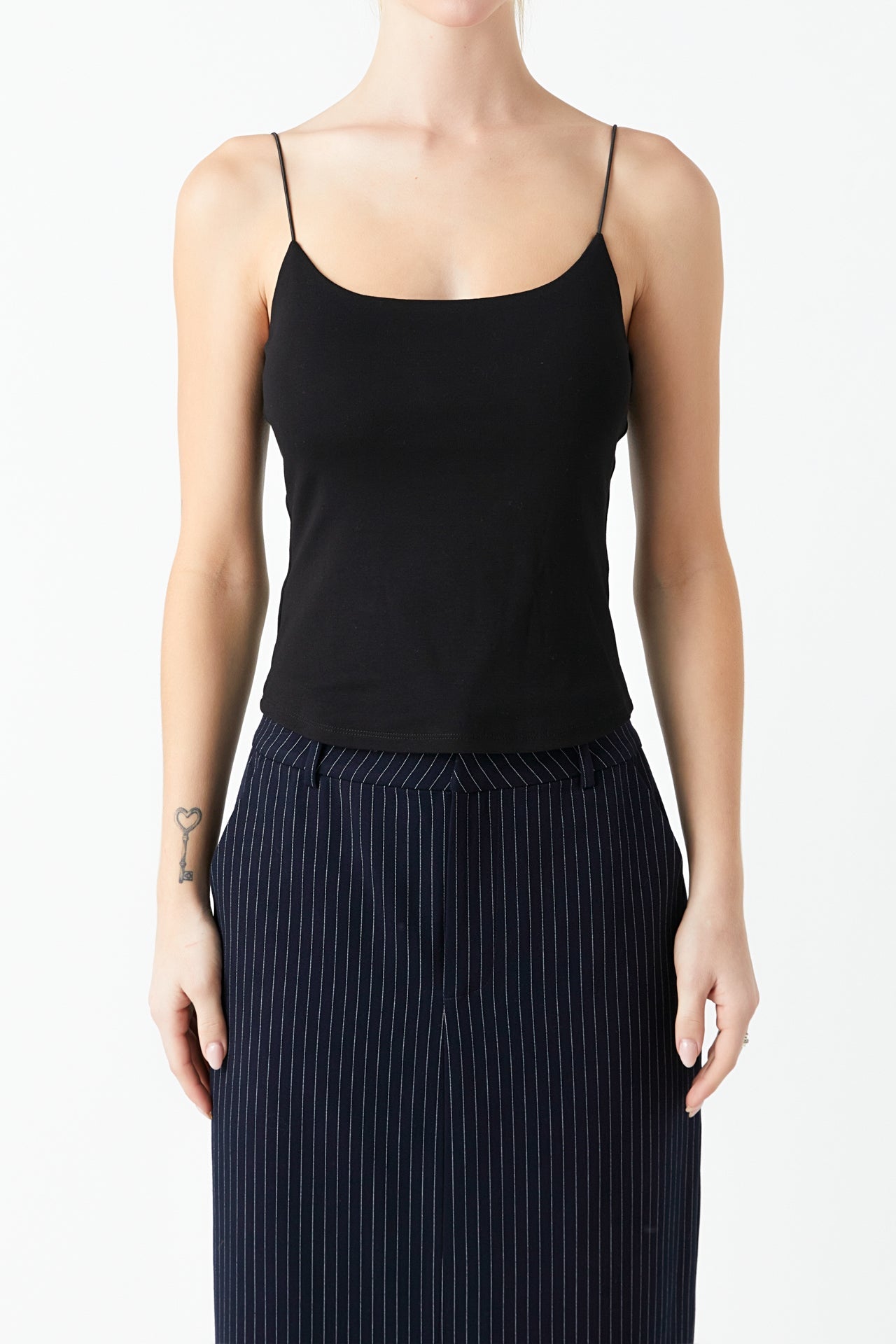 GREY LAB - Sleeveless Jersey Top - TOPS available at Objectrare