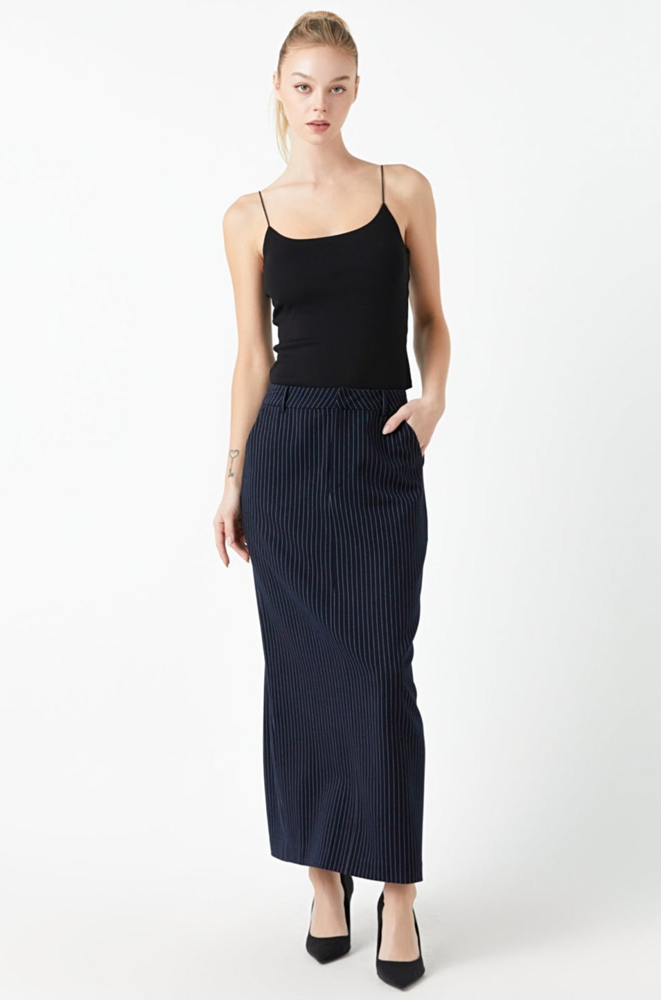 GREY LAB - Sleeveless Jersey Top - TOPS available at Objectrare