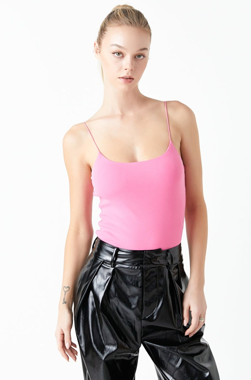 GREY LAB - Sleeveless Jersey Top - TOPS available at Objectrare