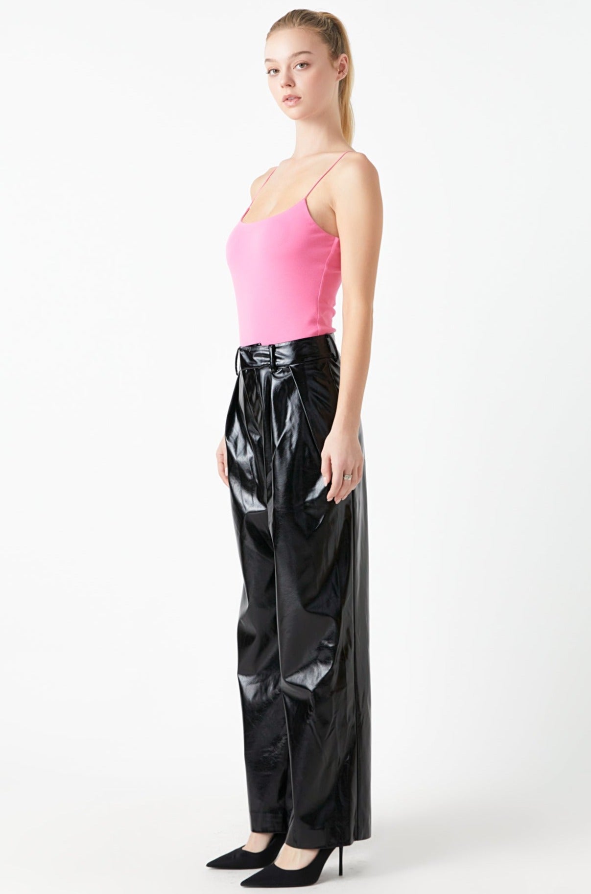 GREY LAB - Sleeveless Jersey Top - TOPS available at Objectrare