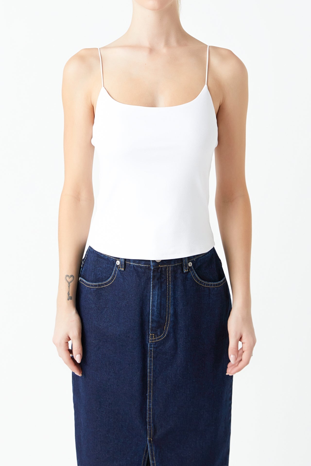 GREY LAB - Sleeveless Jersey Top - TOPS available at Objectrare