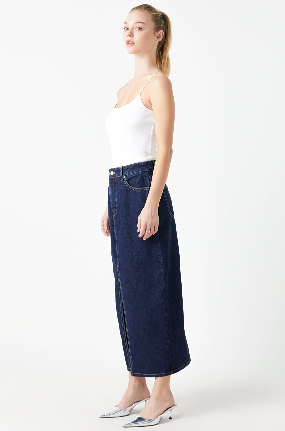 GREY LAB - Sleeveless Jersey Top - TOPS available at Objectrare