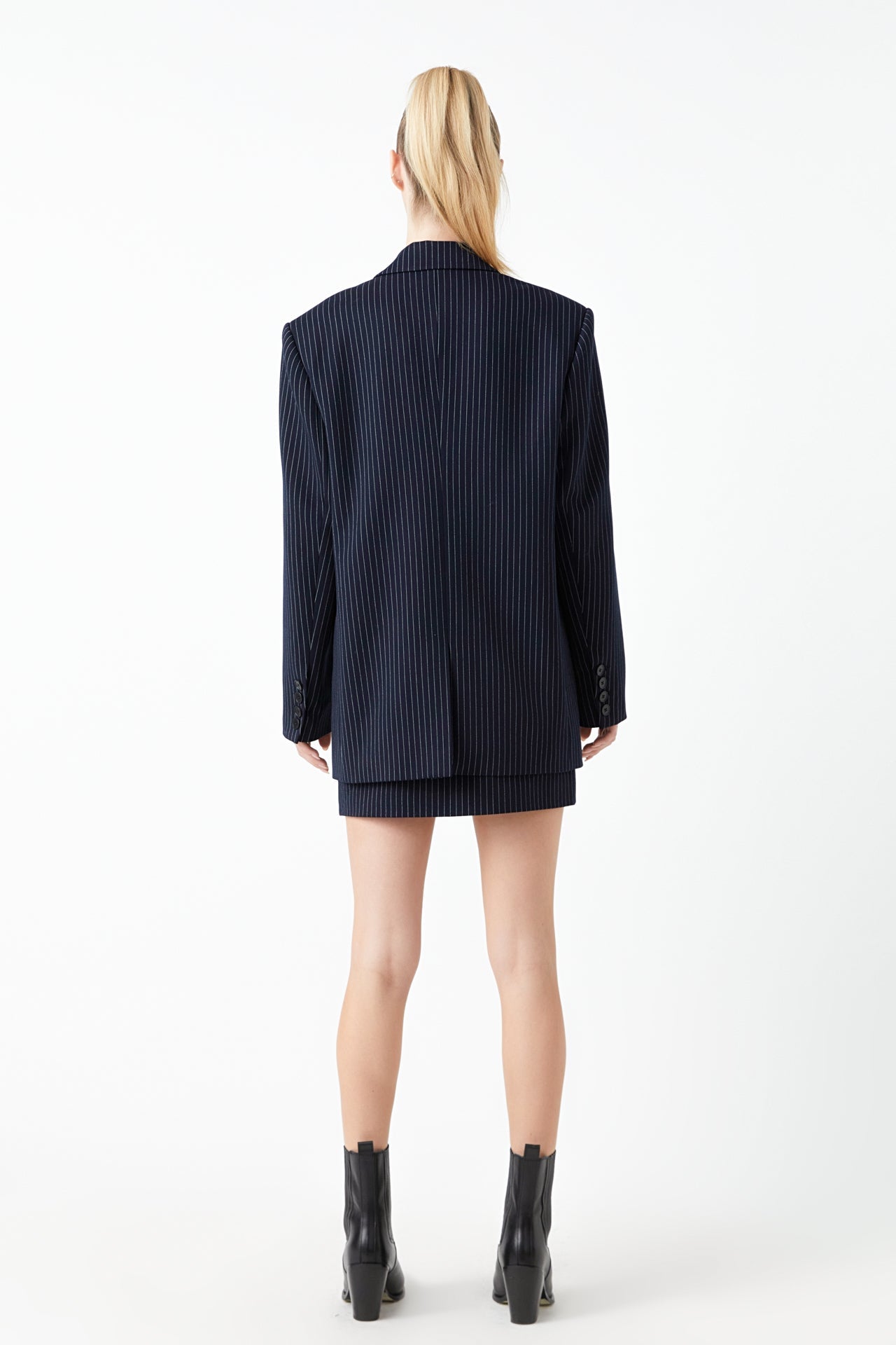 GREY LAB - Pin Stripe Oversized Jacket - JACKETS available at Objectrare