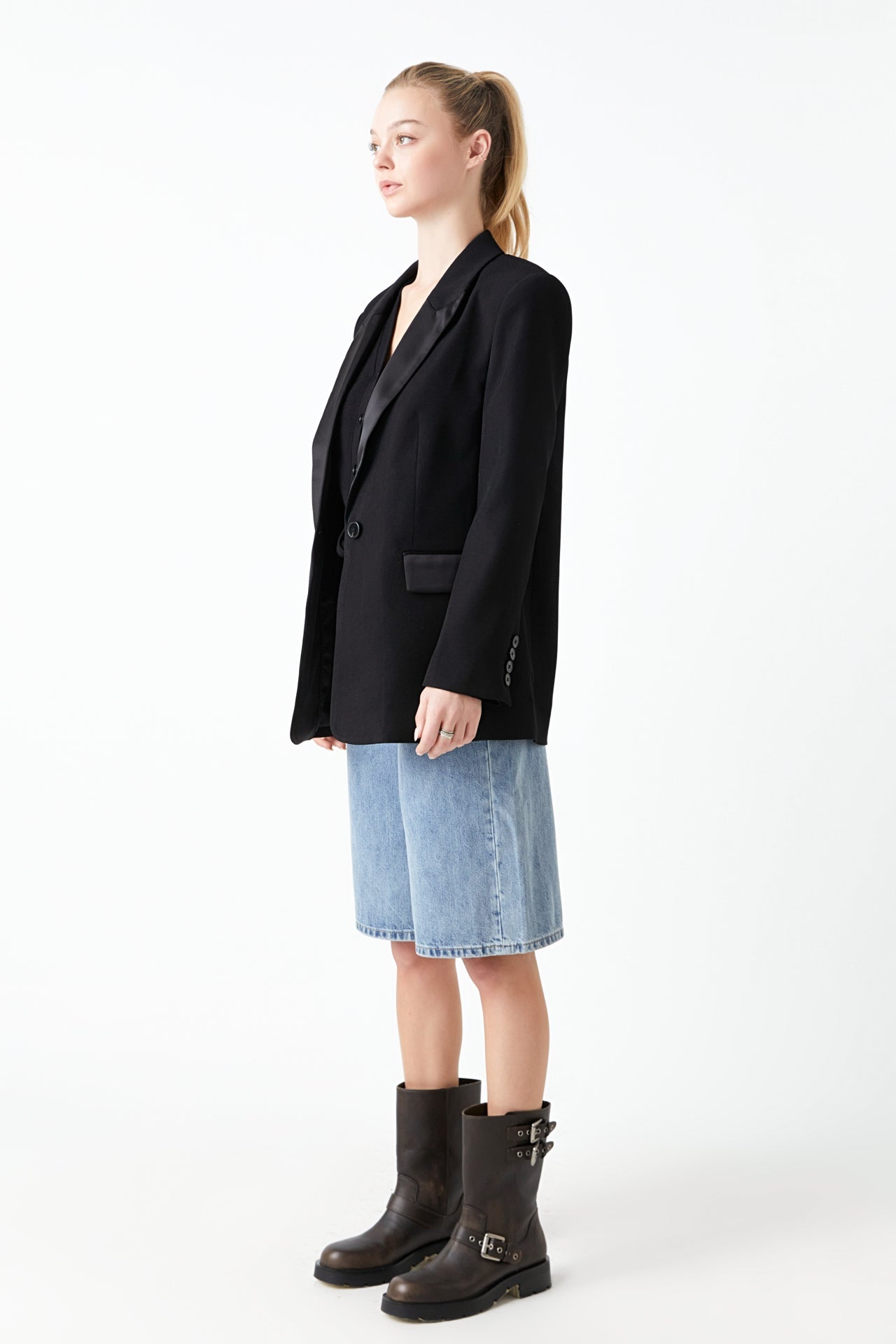 GREY LAB - Tuxedo Oversized Jacket - JACKETS available at Objectrare