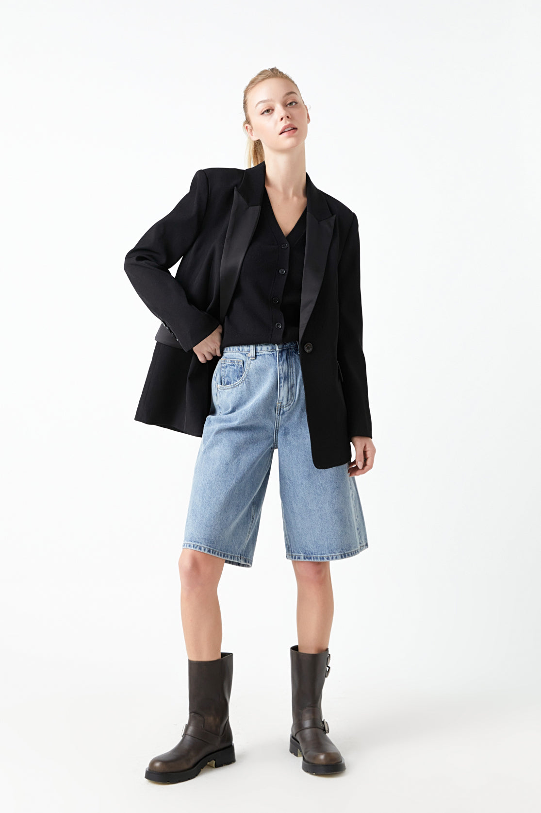 GREY LAB - Tuxedo Oversized Jacket - JACKETS available at Objectrare